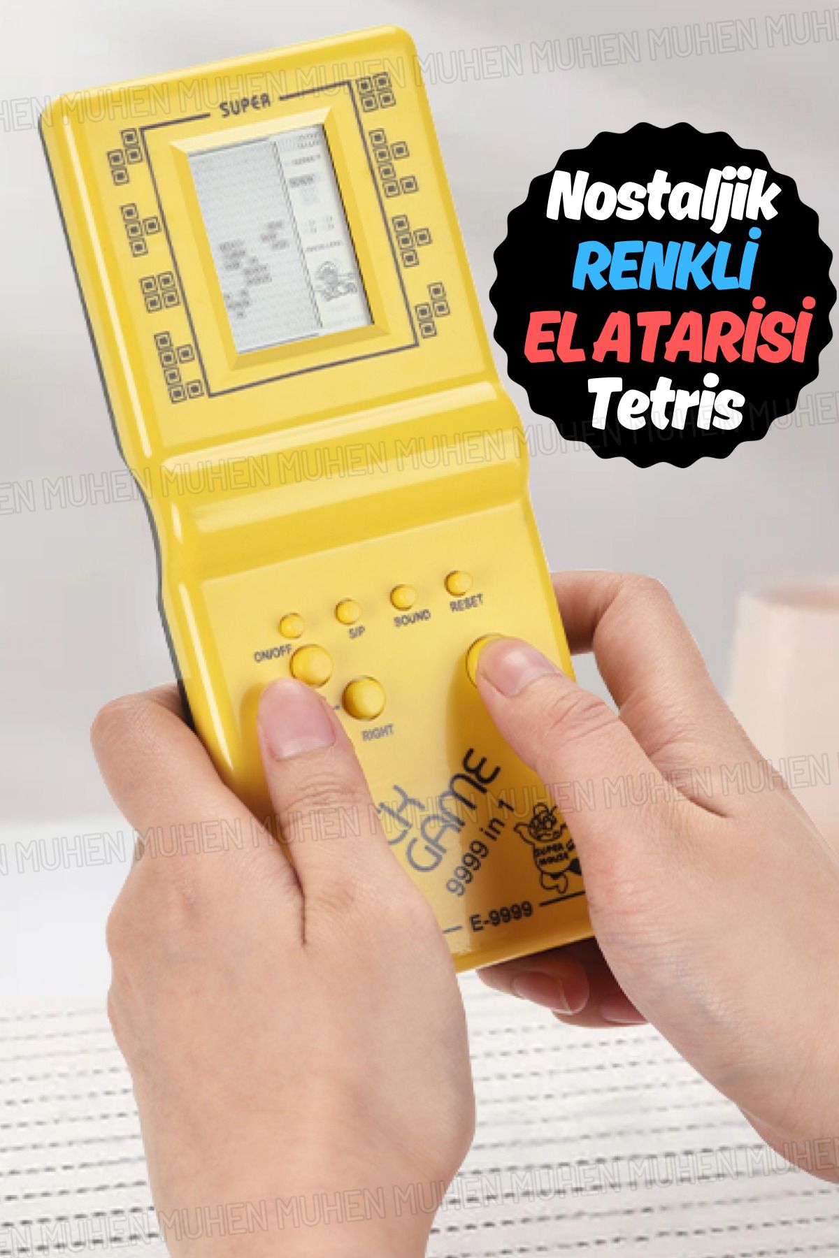 Yenilig Retro Oyun Severler için Nostaljik El Atarisi Tetris - Taşınabilir, Kompakt ve Eğlence Dolu Tasarım