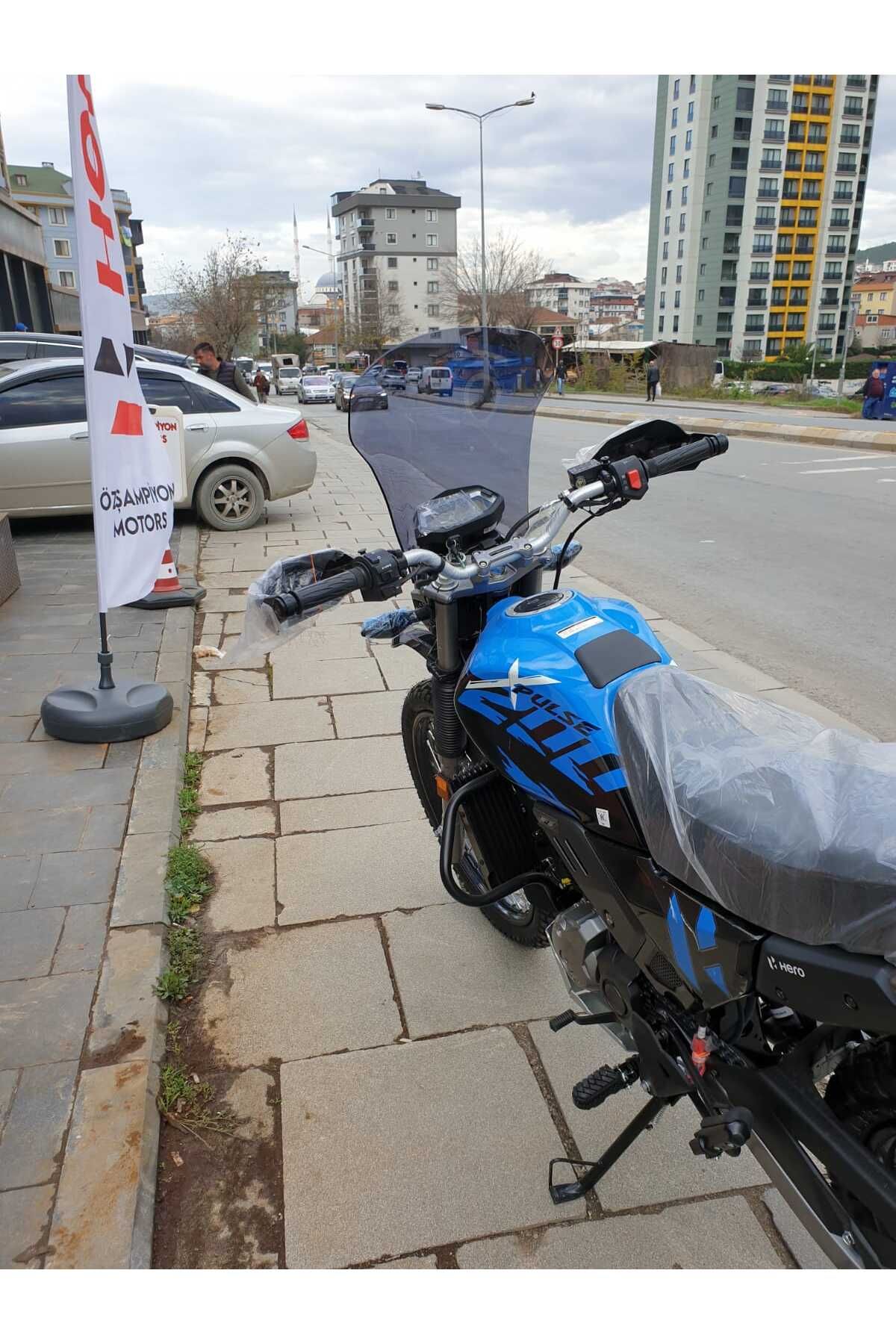 Hero X Pulse Siperlik Ön Cam 2020 2025 Model 46cm Füme Renkli 4mm