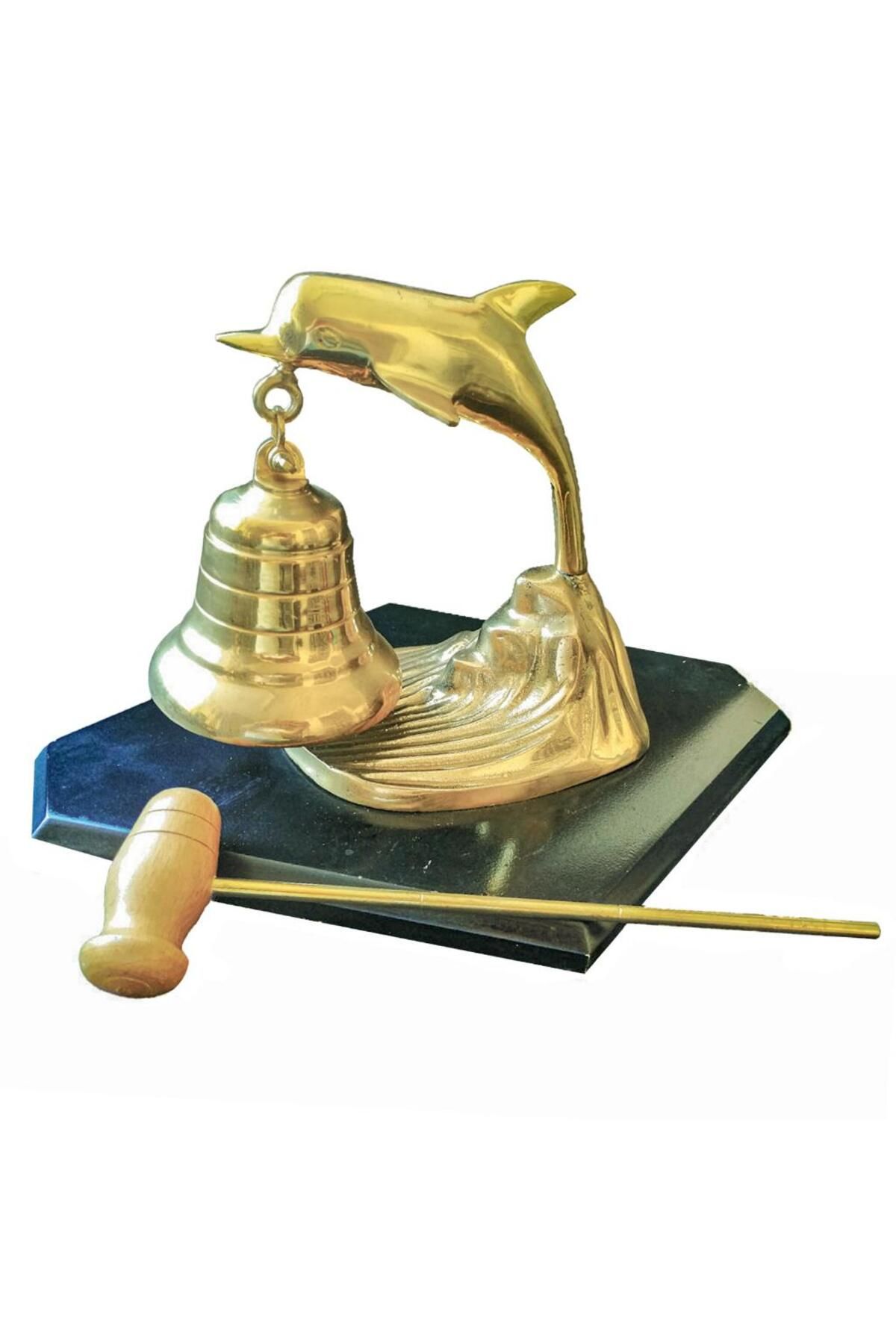 Kalender Döküm-Pimarks Brass Cast Table Top Dolphin Hanging Bell 5
