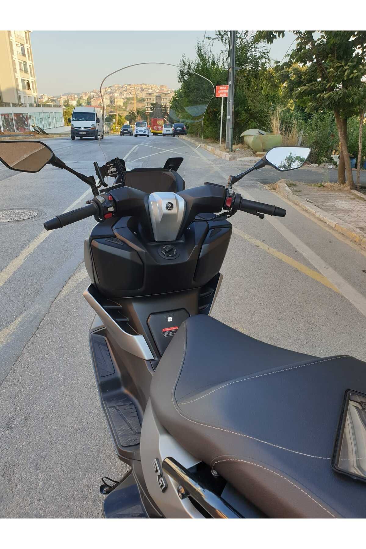 Voge SR3 Siperlik Ön Cam 2023-2025 Model 63cm Şeffaf Renkli 4mm