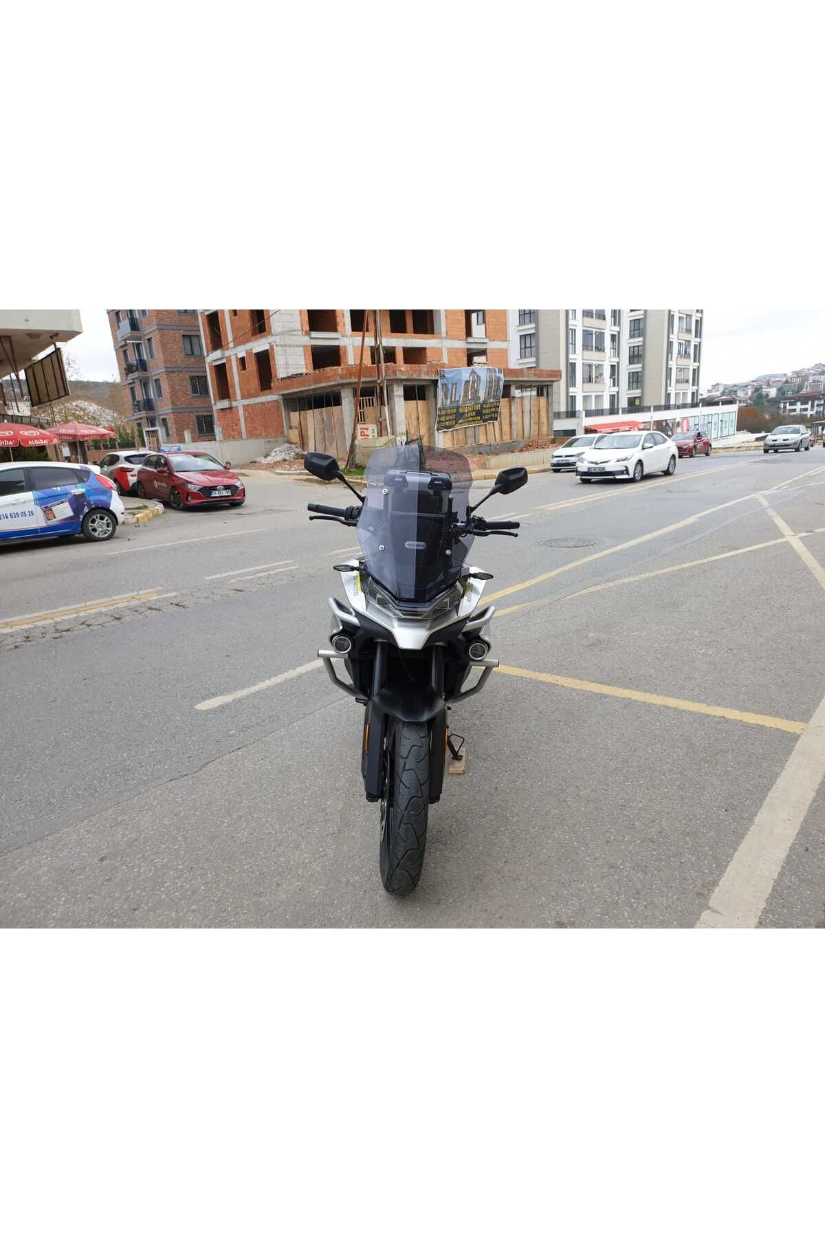 CF MOTO 800 MT Siperlik Ön Cam 2022-2025 Model 57cm Füme Renkli 4mm UZUN CAM