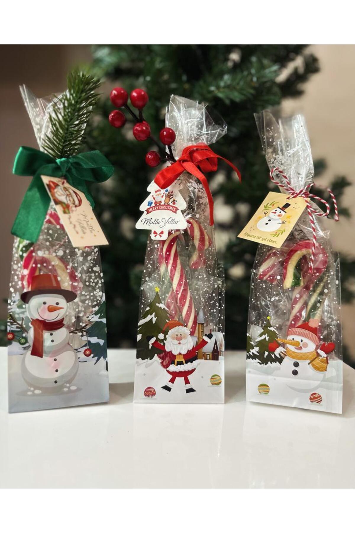 Neşeli Dükkan Yılbaşı Şeker Paketi Yılbaşı Baston Şeker 10 Adet NOEL PAKETLİ ŞEKİLDE GÖNDERİLECEKTİR YENİ ÜRÜN 202