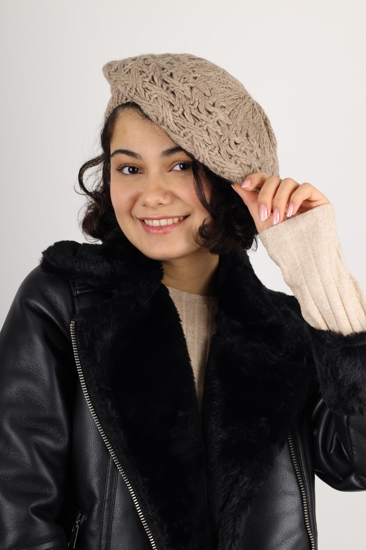 MinaCarin-Winter Double Layer Painter Mink Knitted Wool 5