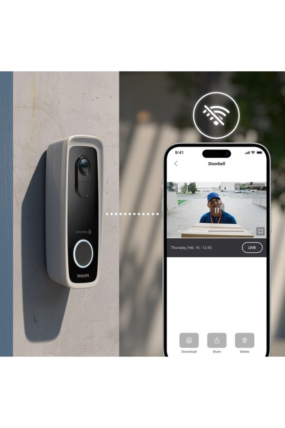 Philips-Home Safety Wireless Video Doorbell 3