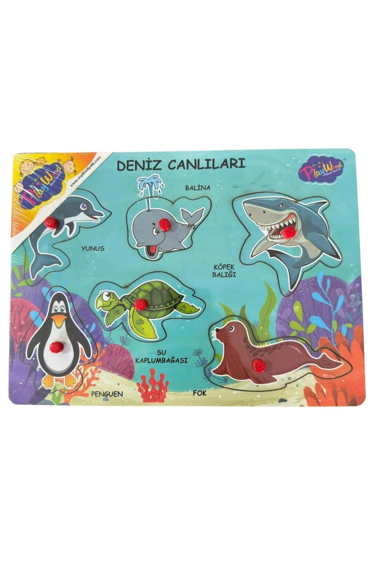 Oscar Ahşap Tutmalı Deniz Canlıları Puzzle