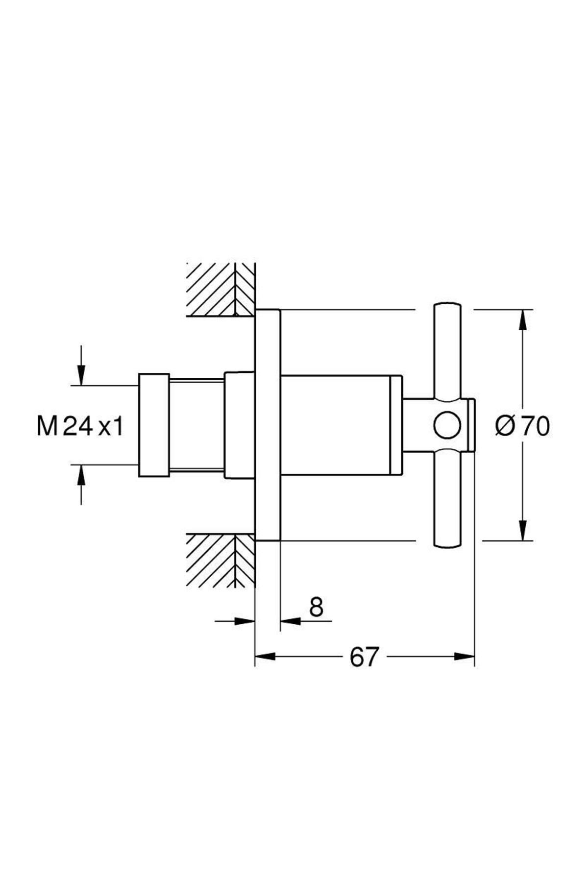 Grohe-Built-In Stop Valve Atrio Warm Sunset - 29396Da0 3