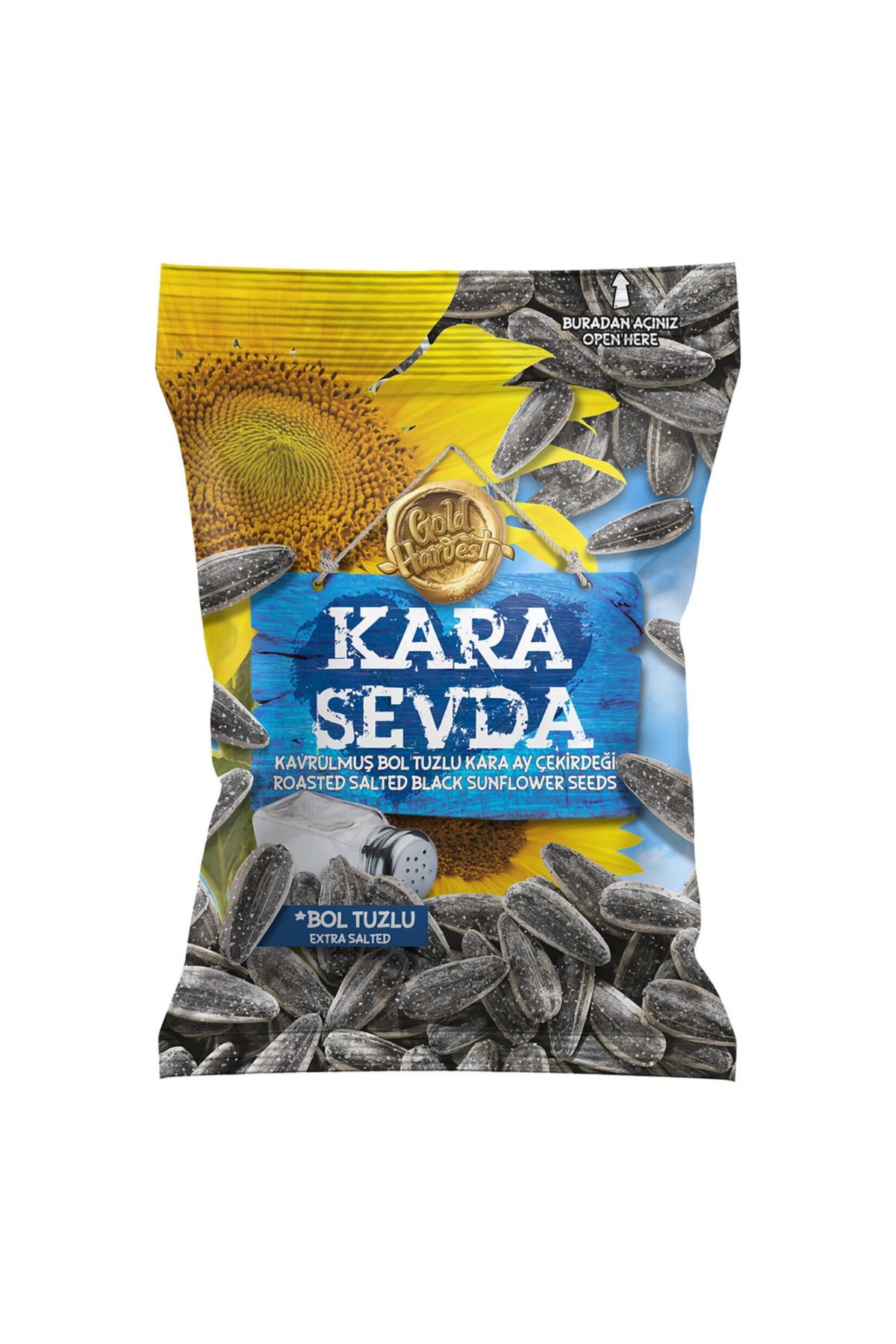 Gold Harvest Kara Sevda Bol Tuzlu Siyah Ayçekirdeği 250G 7 ADET