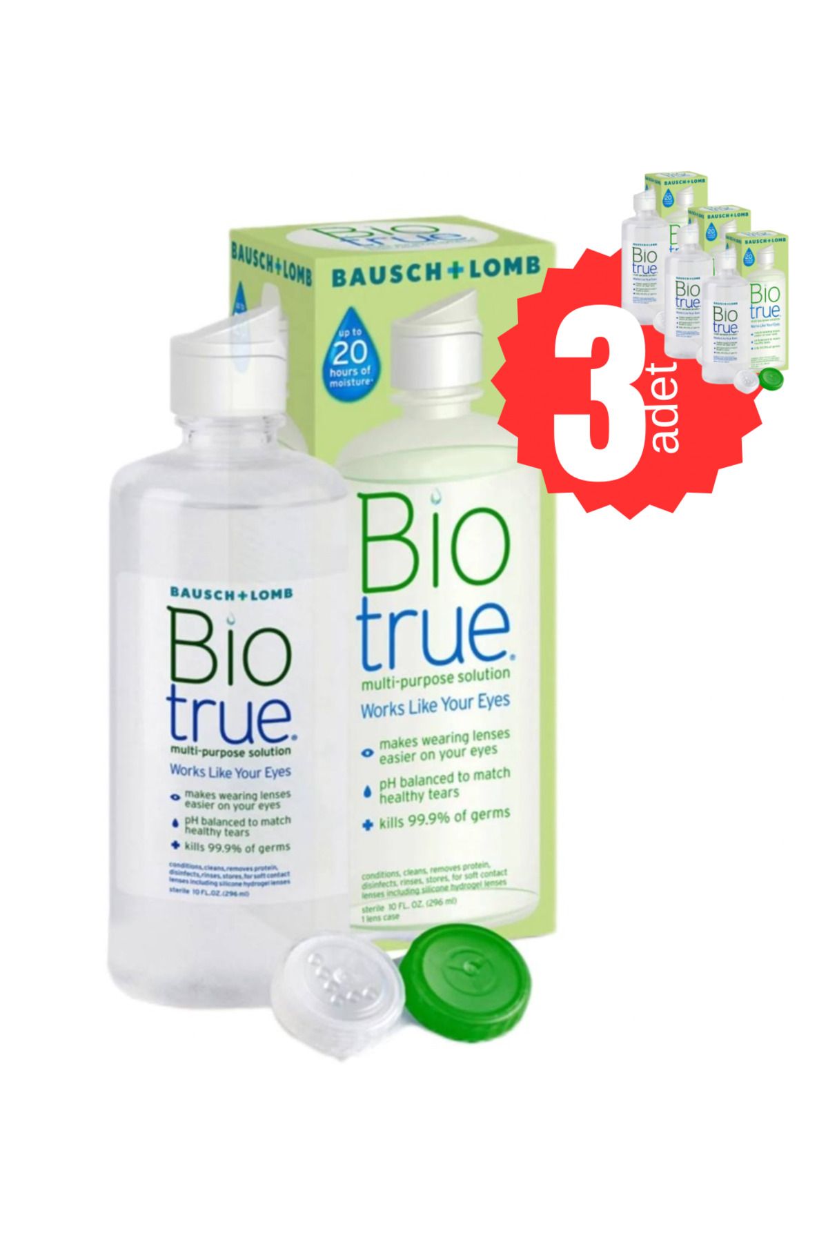 Bausch & Lomb Biotrue 300 ml Lens Solüsyonu 3 KUTU