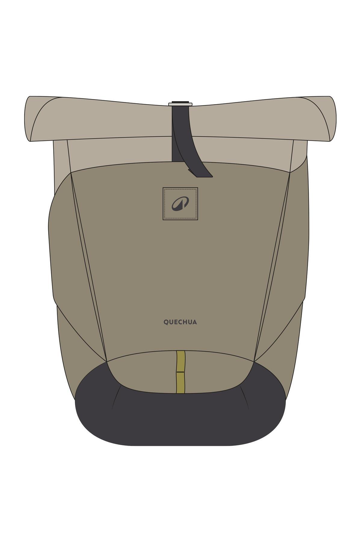 دکتلون کوله پشتی کچوا در فضای باز - 16 L + 4 - بژ - NH500