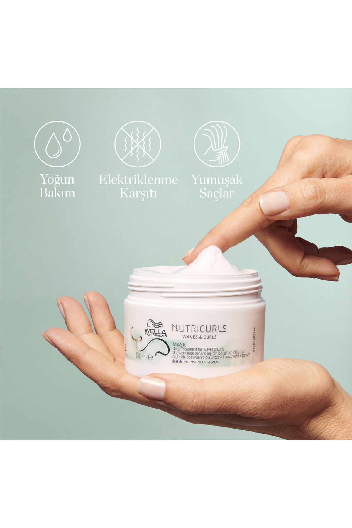Nutricurls Dalgalı ve Bukleli Saçlar İçin Saç Maskesi 150 ML — 4064666041049 — تصویر 2 از 7