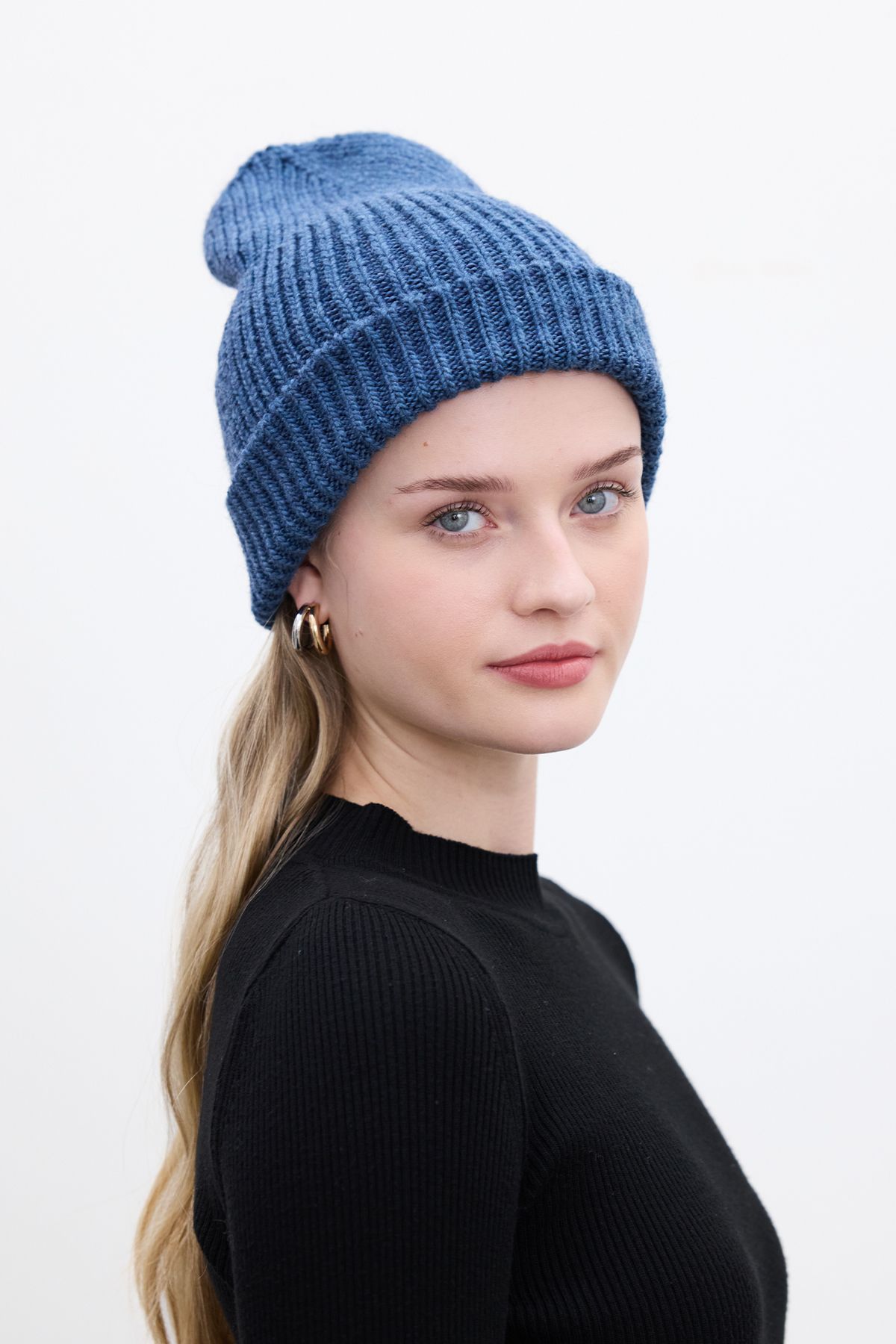 Manuka-Indigo Beret - Thick Knit Design 4