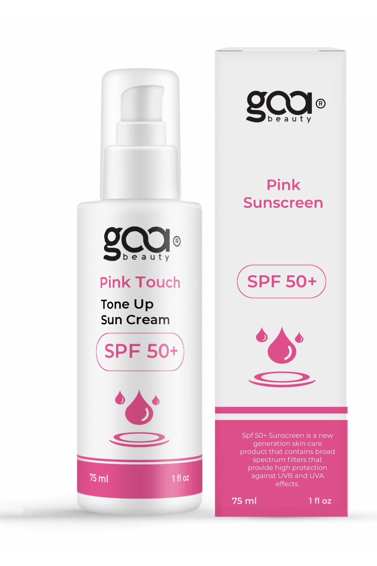 کرم ضد آفتاب صورت صورتی 75 میلی لیتری با SPF 50 Tone Equalizing High Protection Pink Tone Up Pink face