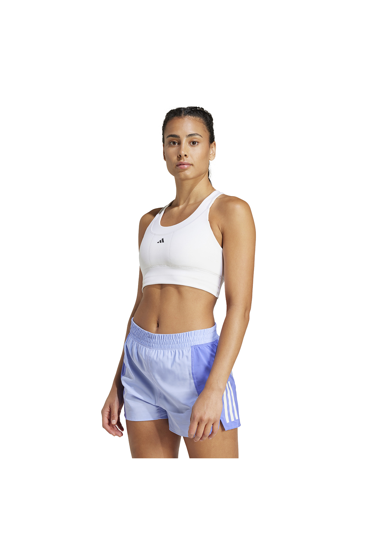 adidas Run Pocket Medium-Support Kadın Beyaz Antrenman Sporcu