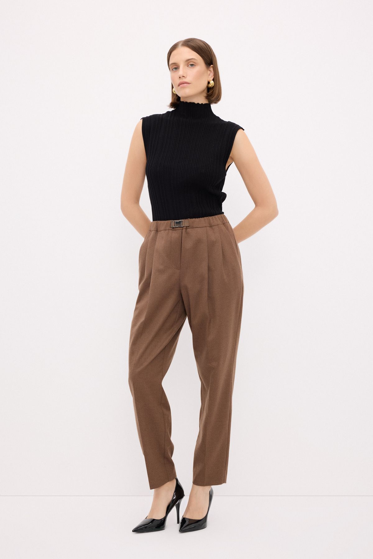 Love My Body-Fashion Passion Elastic Waist Trousers 5