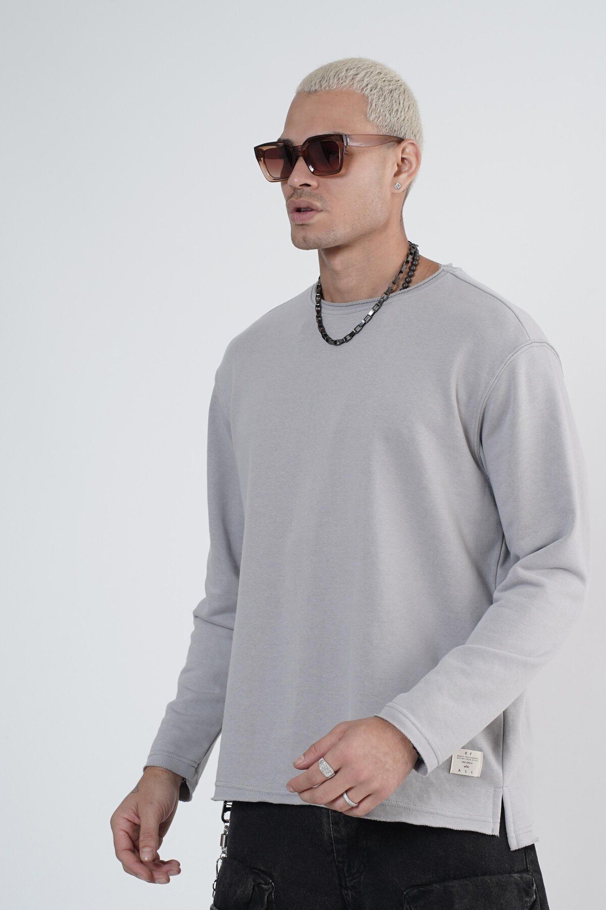 king brich-Filthy Collar Oversize Men's Sweatshirt 2