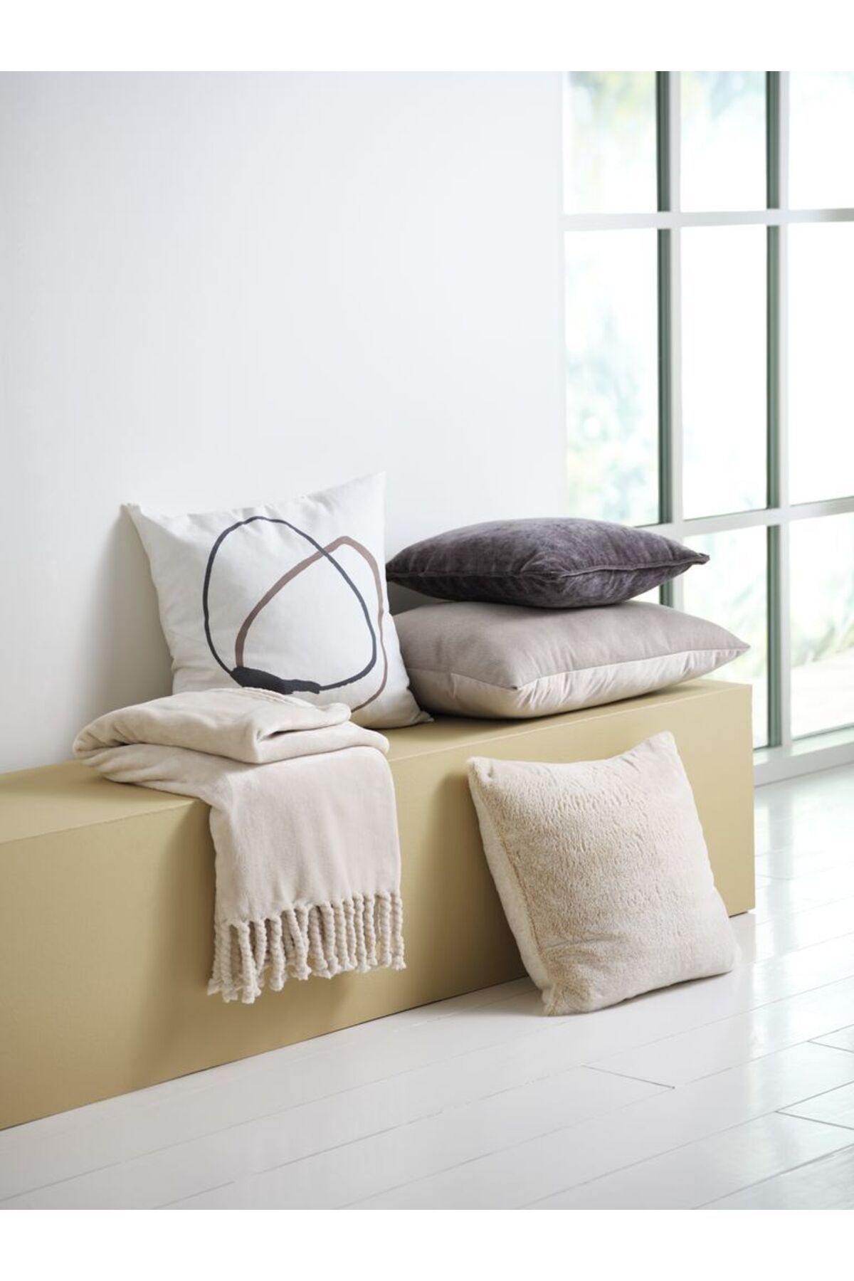 JYSK-Beige Fleece Cover - Bonderose 130X170 2