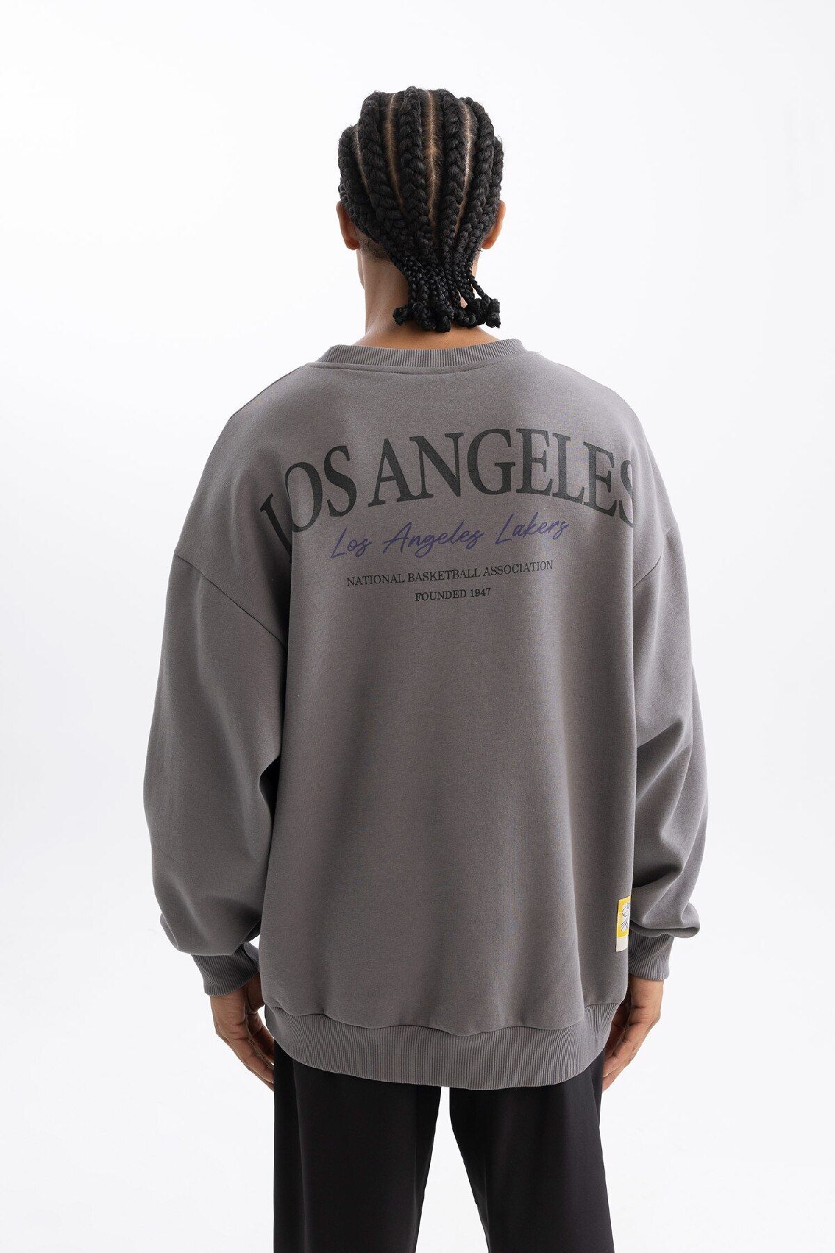 DeFacto-Φούτερ Los Angeles Lakers NBA Fit Oversize Crew Neck - C9254ax24au 7