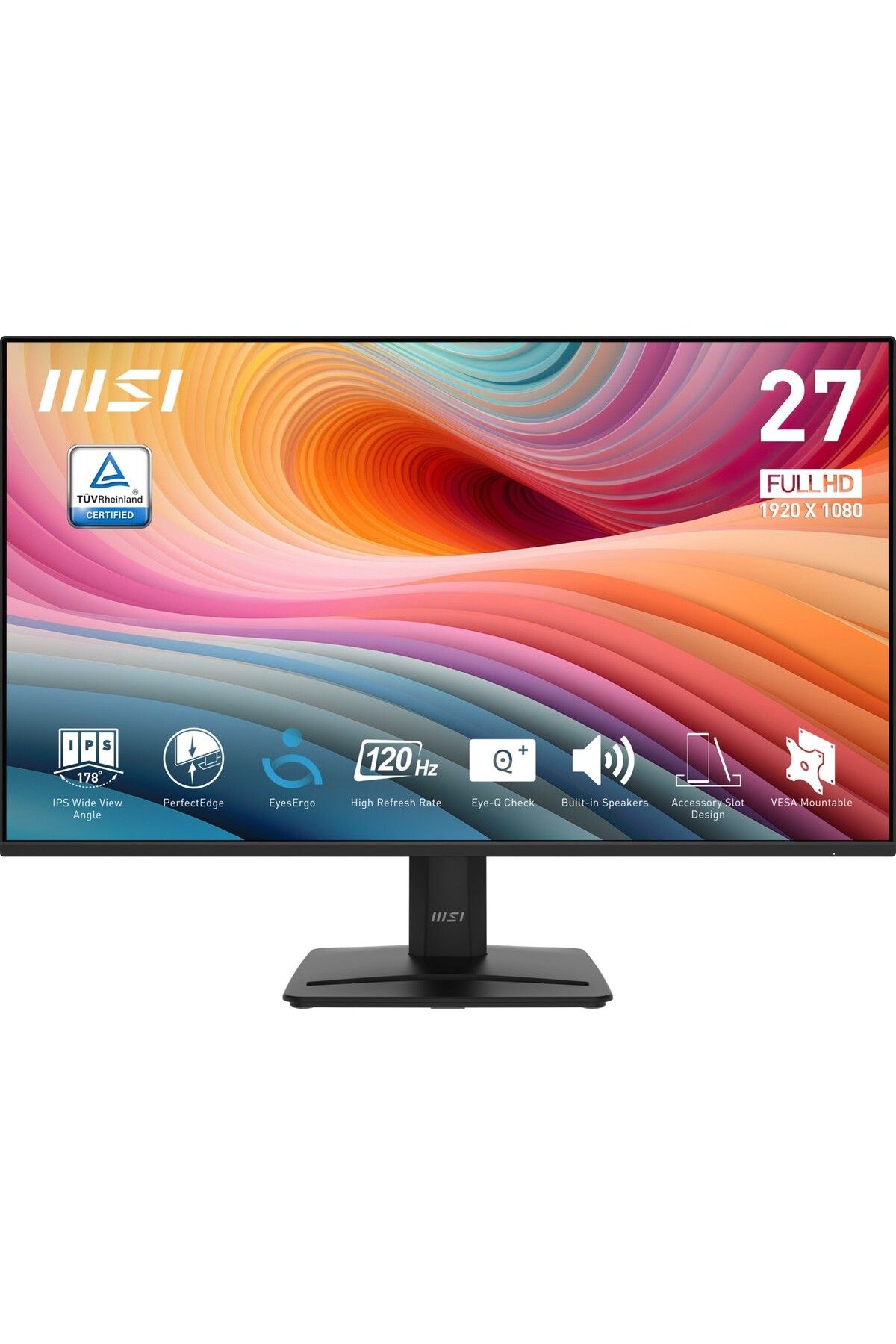 MSI Msı 27" Pro MP275 E2 1920X1080 (Fhd) Flat IPS 120HZ 1ms Adaptıve-Sync Monıtor Uyumlu