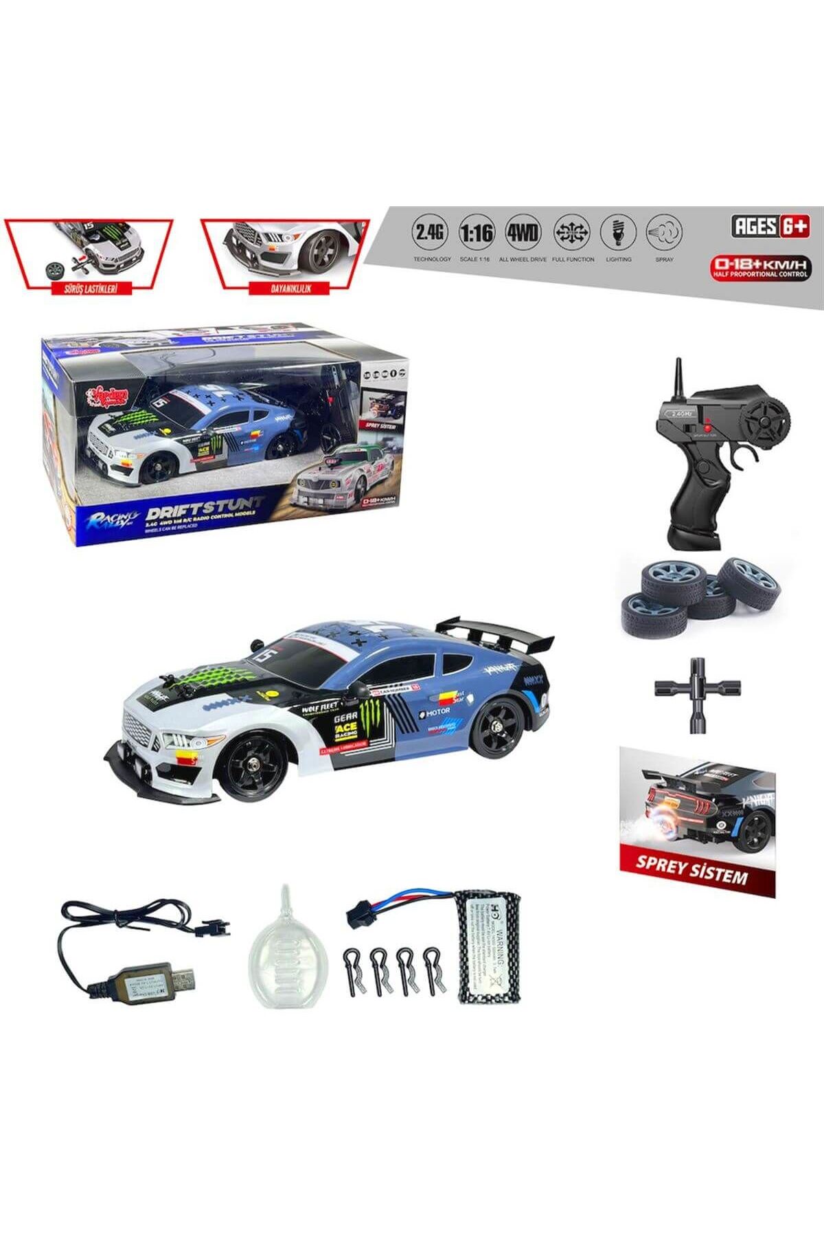 Vardem Uzaktan Kumandalı 28 cm Full Fonksiyon Şarjlı Drift Araba