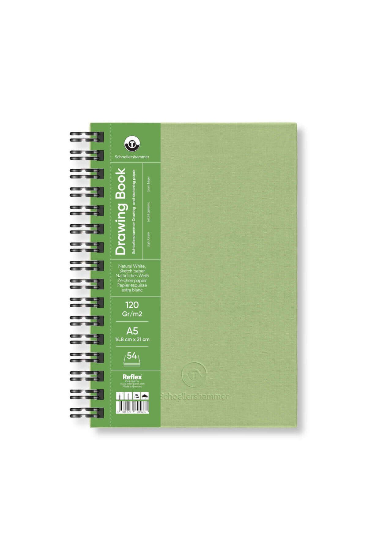 Schoellershammer-Drawing Pad Hard Cover Sketch Drawing Pad 120 Gr. A5 54 Sheets 1