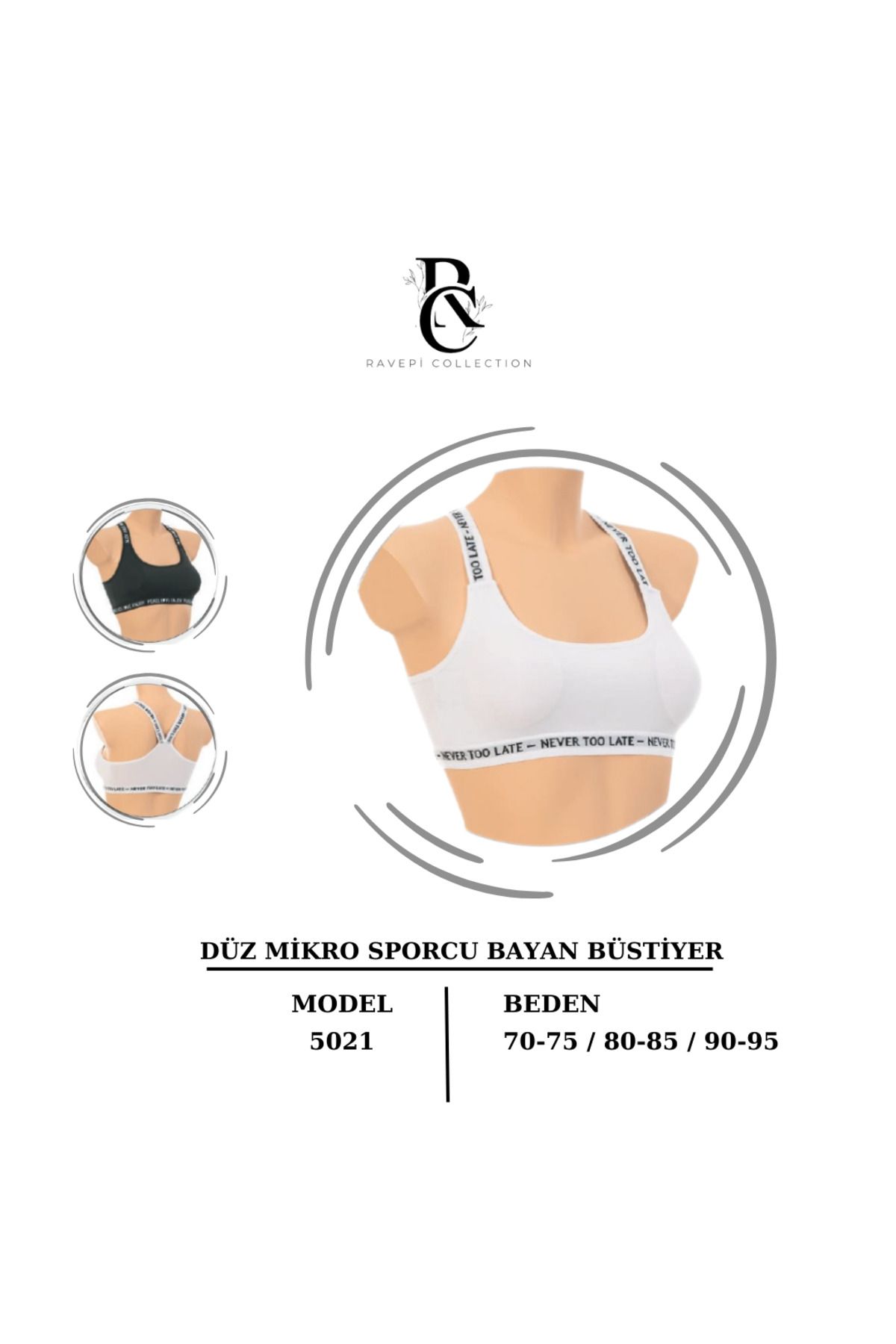 Ravepi Collection Kadın Düz Mi̇kro Sporcu Büsti̇yer 5021