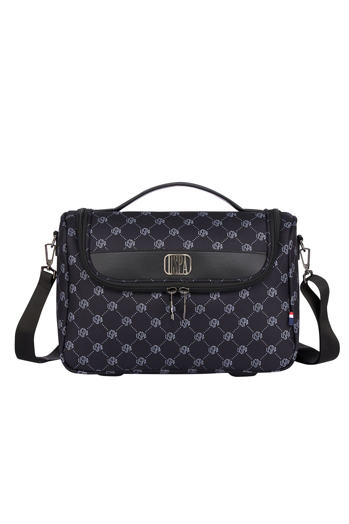 کیسه کلاچ کیسه آرایشی سیاه و سفید U.S. Polo Assn.