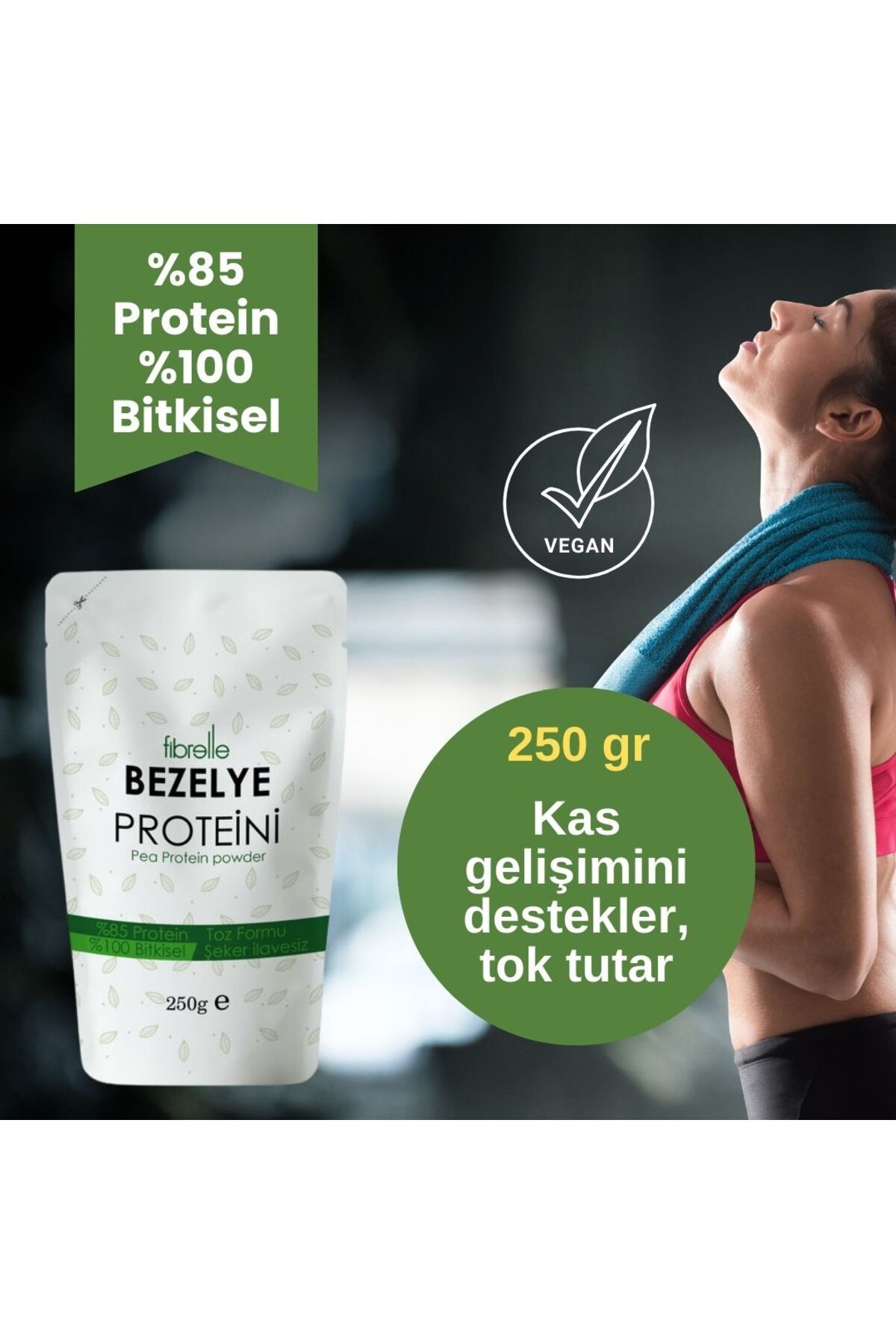 Fibrelle Saf Bezelye Proteini Tozu 250 Gr Fiyatı, Yorumları - Trendyol