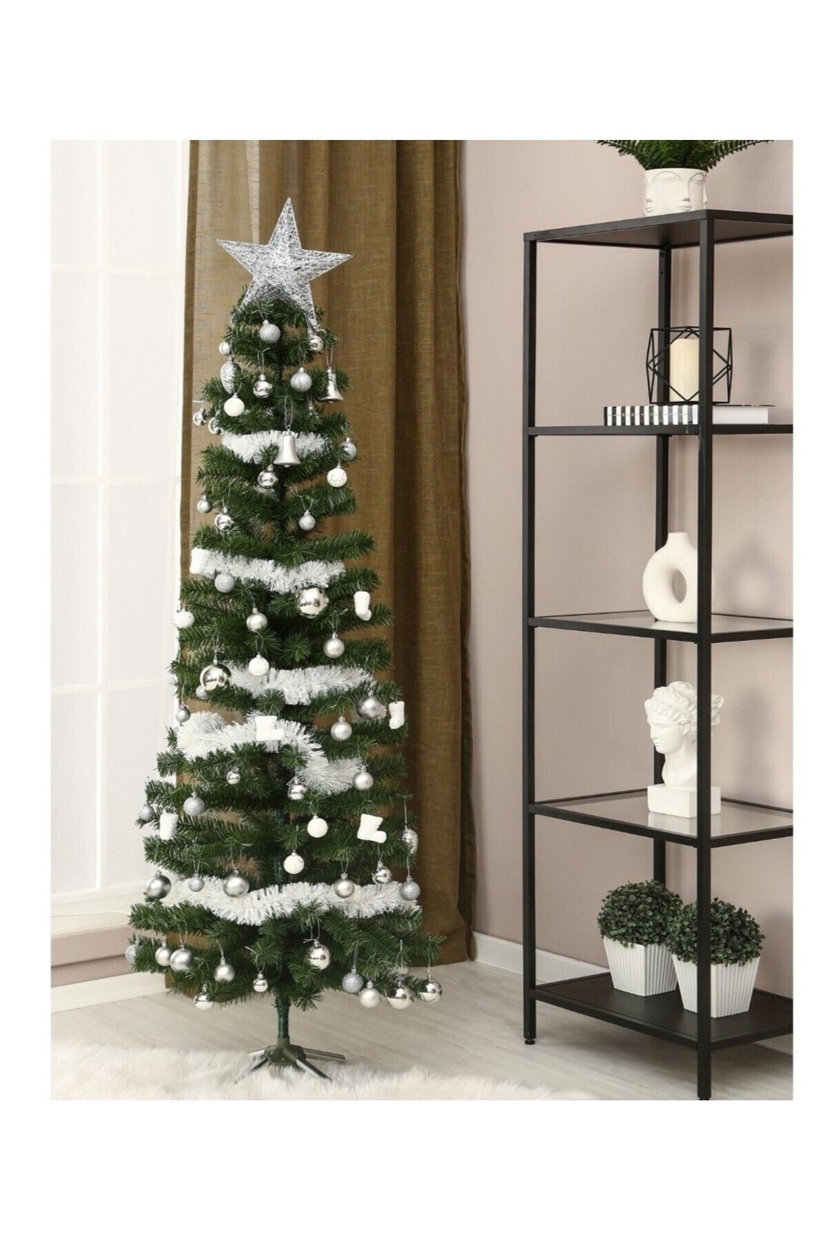 Genel Markalar 180 Cm Yılbaşı Ağaç 1 Kalite 12 Lİ FİYONK SÜS HEDİYELİ