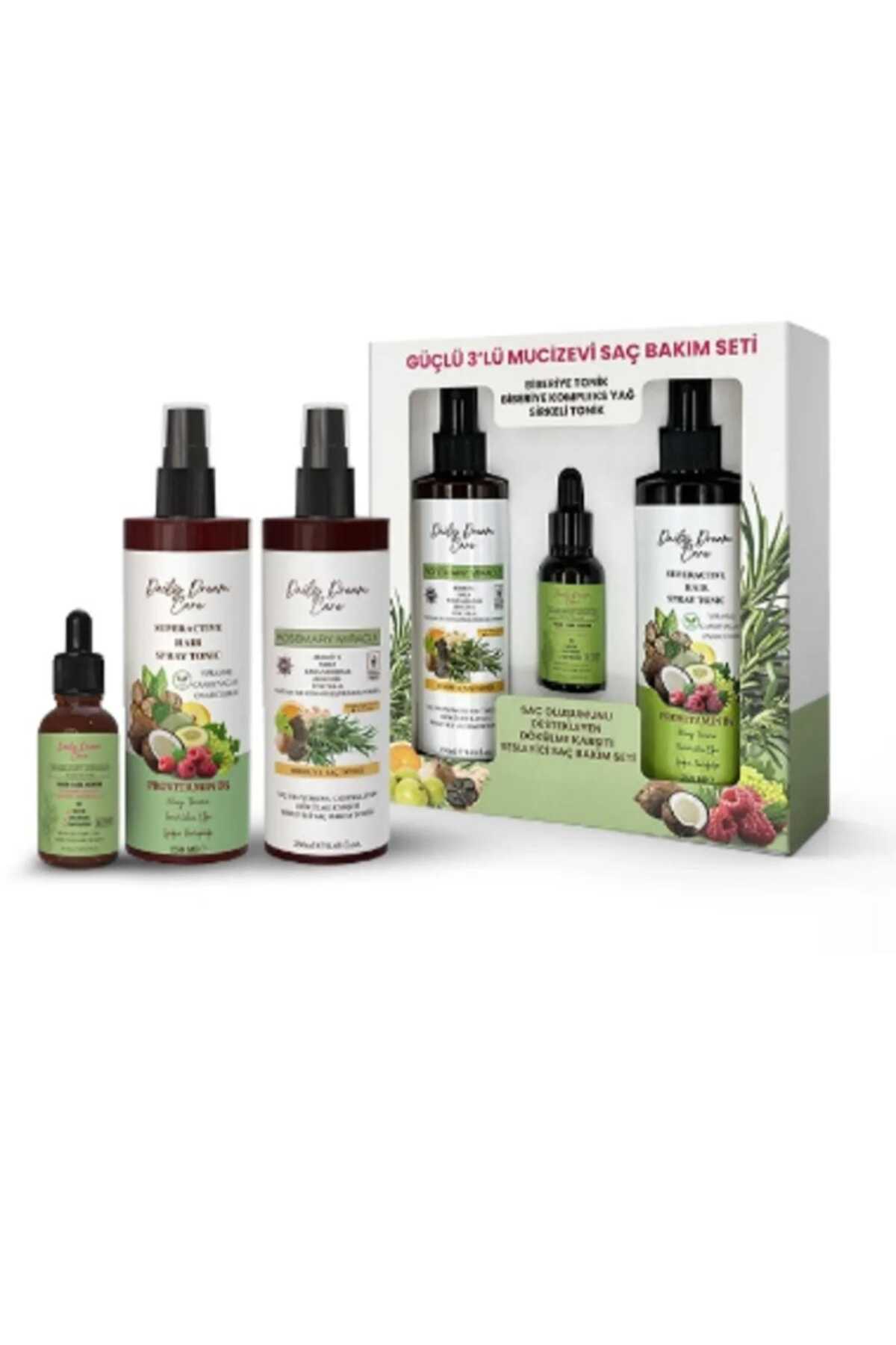 Rosemary Miracle Biberiye Bakımı 3'lü Set (TONİK SERUM) — BİBERİYE — تصویر 2 از 2