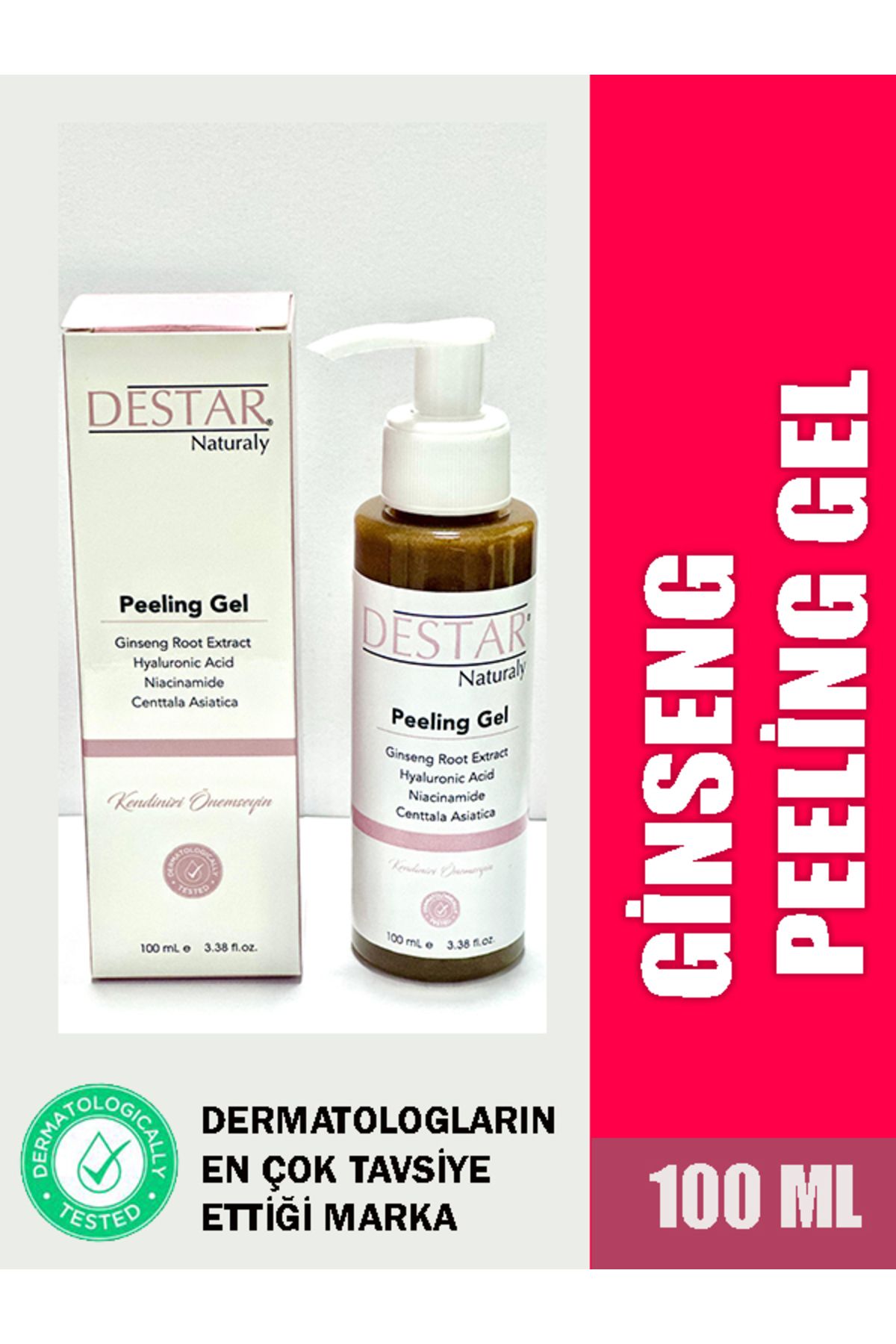 DESTAR NATURALY Ginseng İçerikli Arındırıcı Peeling Gel 100 ml