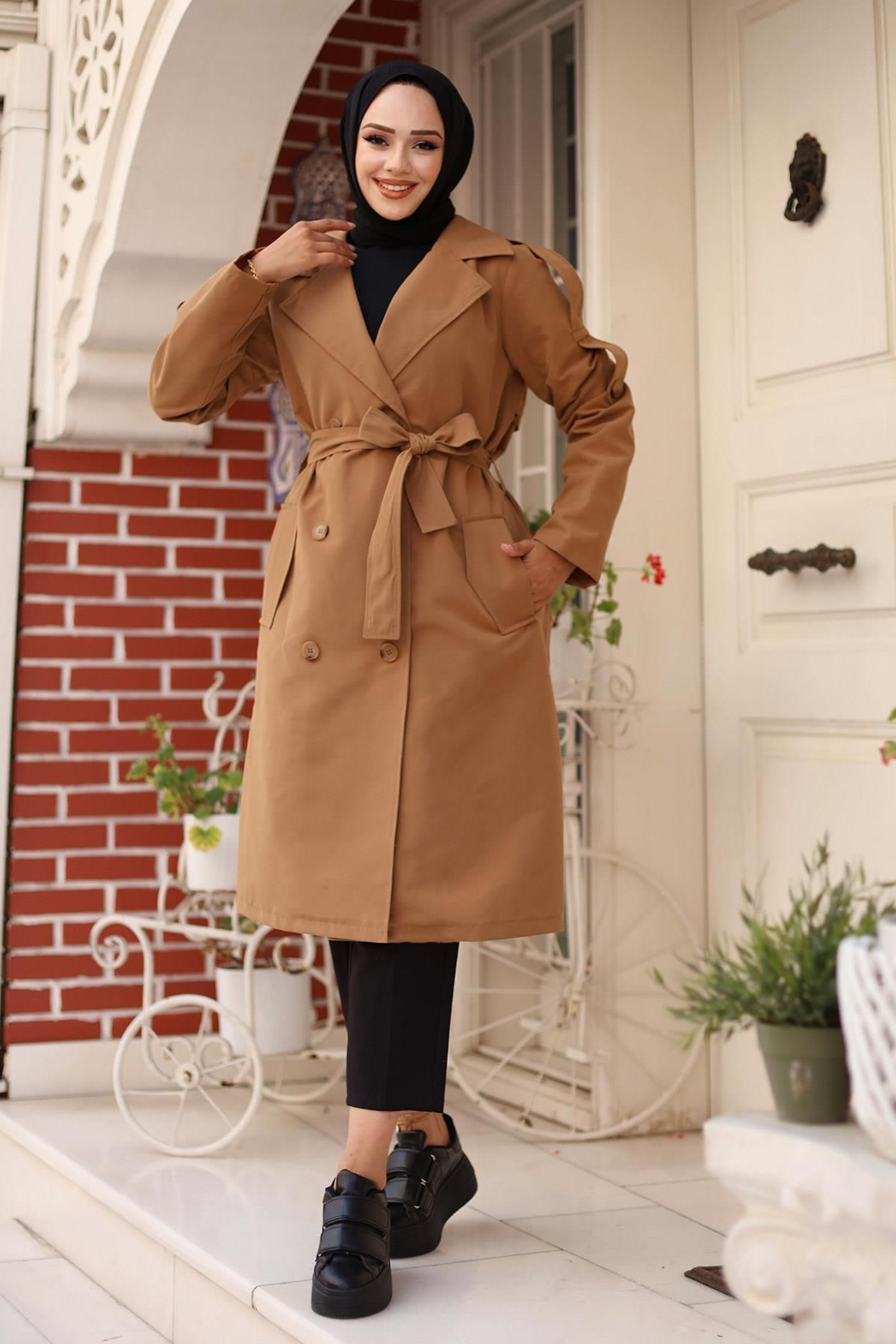 Herita-Trenchcoat mit Schulterdetail 5