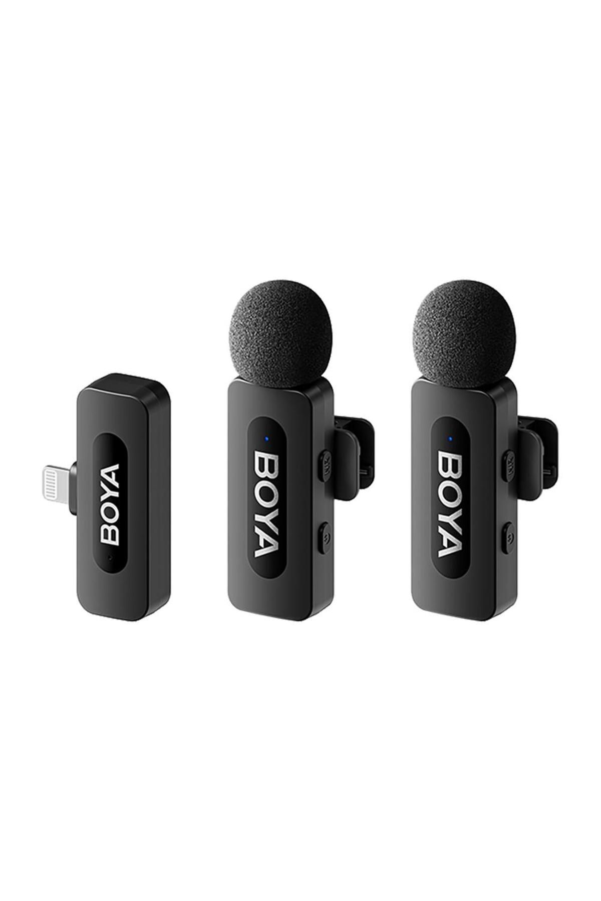 BOYA By-v2 Wireless Ikili Yaka Mikrofonu Lightning (YENİ VERSİYON)