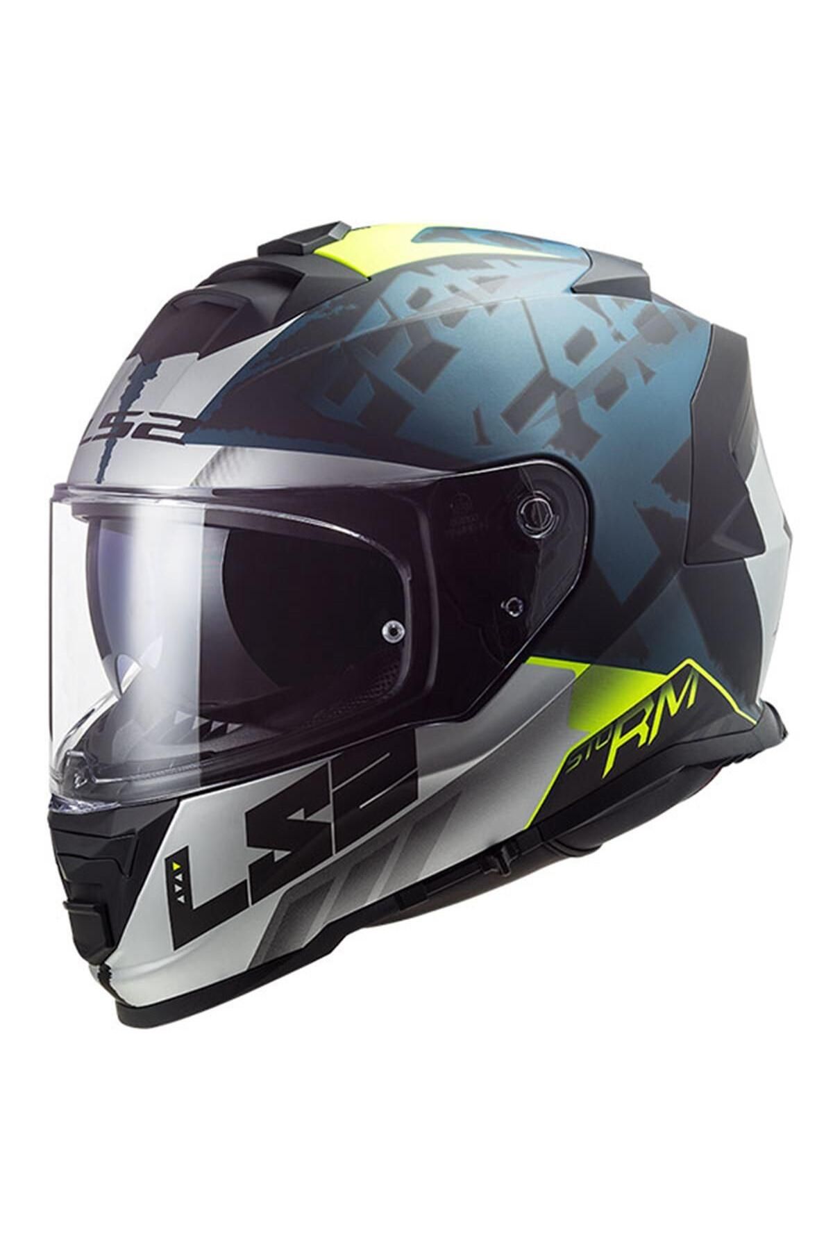 LS2 Storm 2 Sprınter Mat Siyah-gri-cobalt Kask