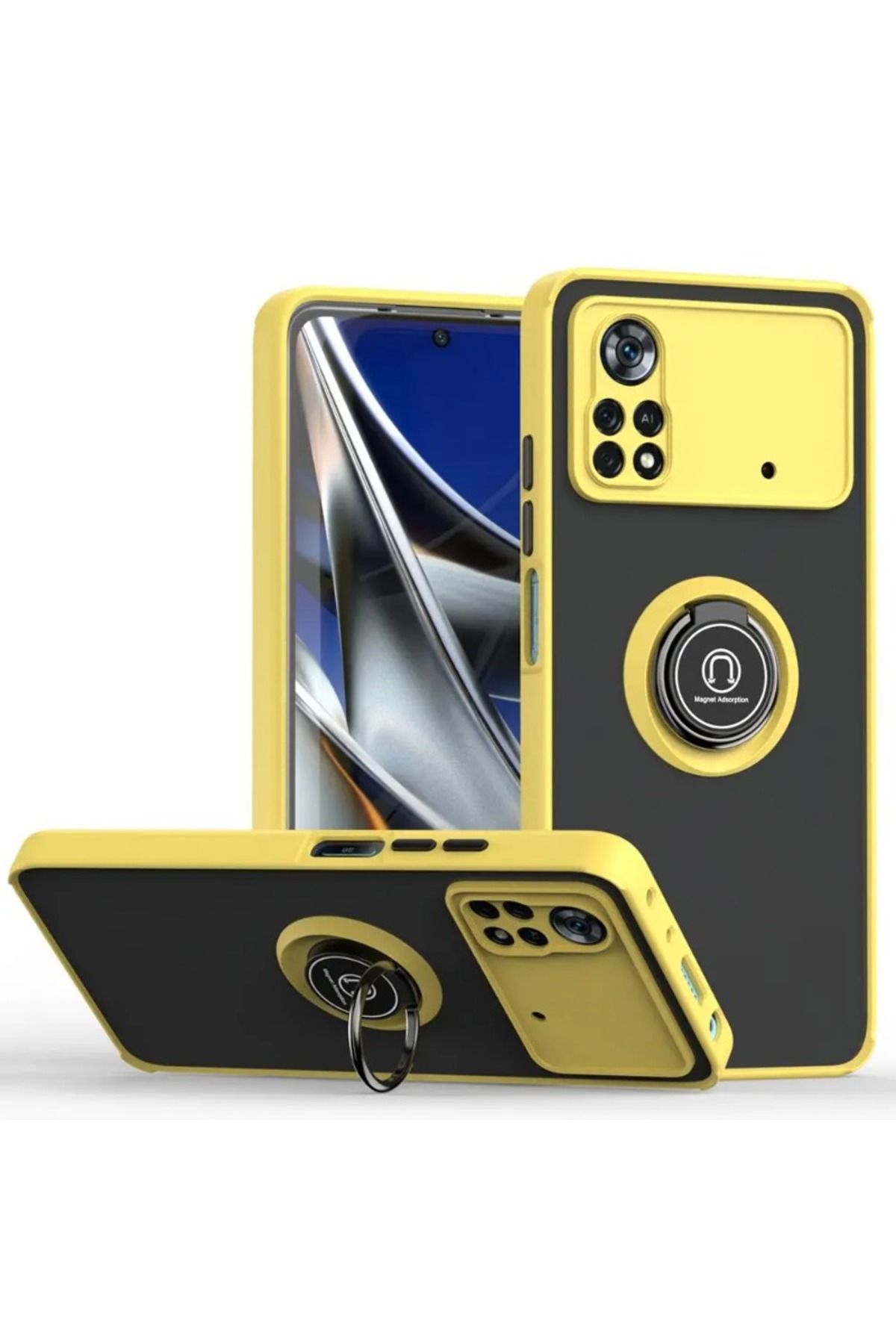 Choice-Case for POCO X3 X4 M4 Pro Case Ring Shockproof Matte Translucent Case for Poco F4 GT M4PRO X4 GT... 1