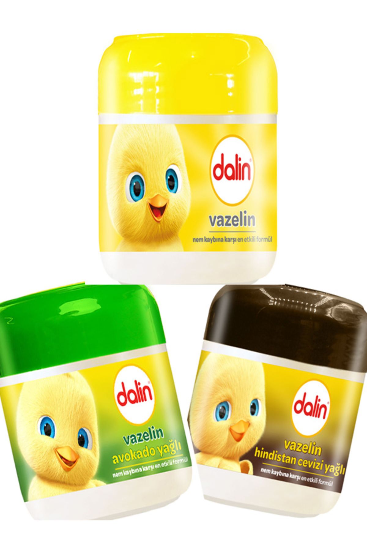 Dalin 3'lü Vazelin Seti 100 ml