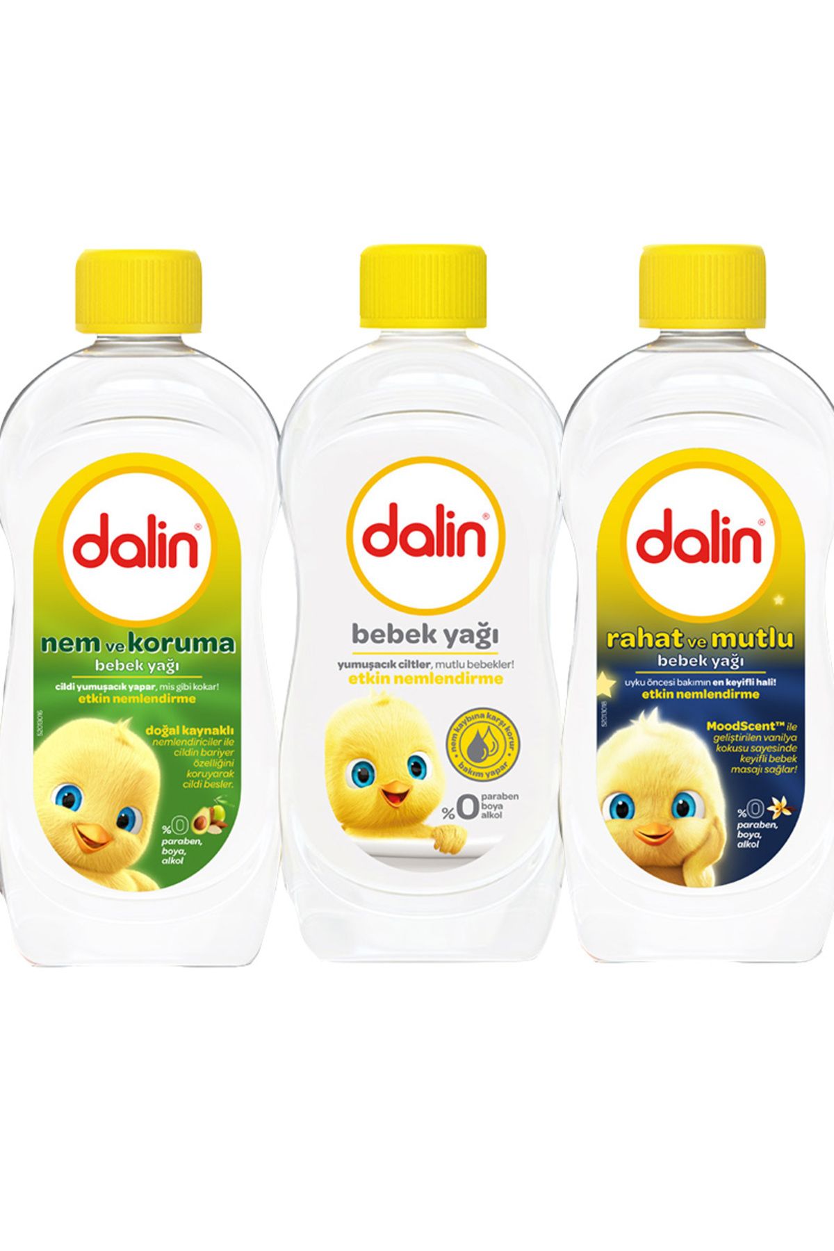 Dalin 3'lü Özel Set Bebek Yağı 300 ml