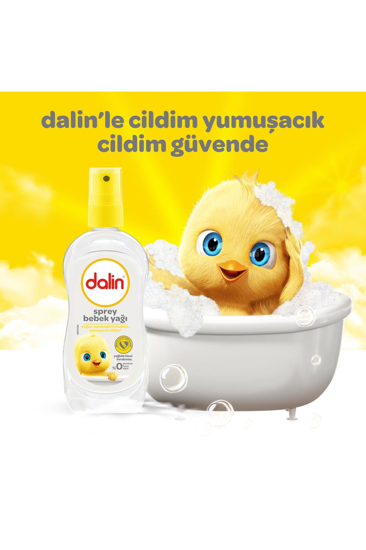 Dalin x 3 Adet Sprey Bebek Yağı Klasik- Bıcı Bıcı 200 ml