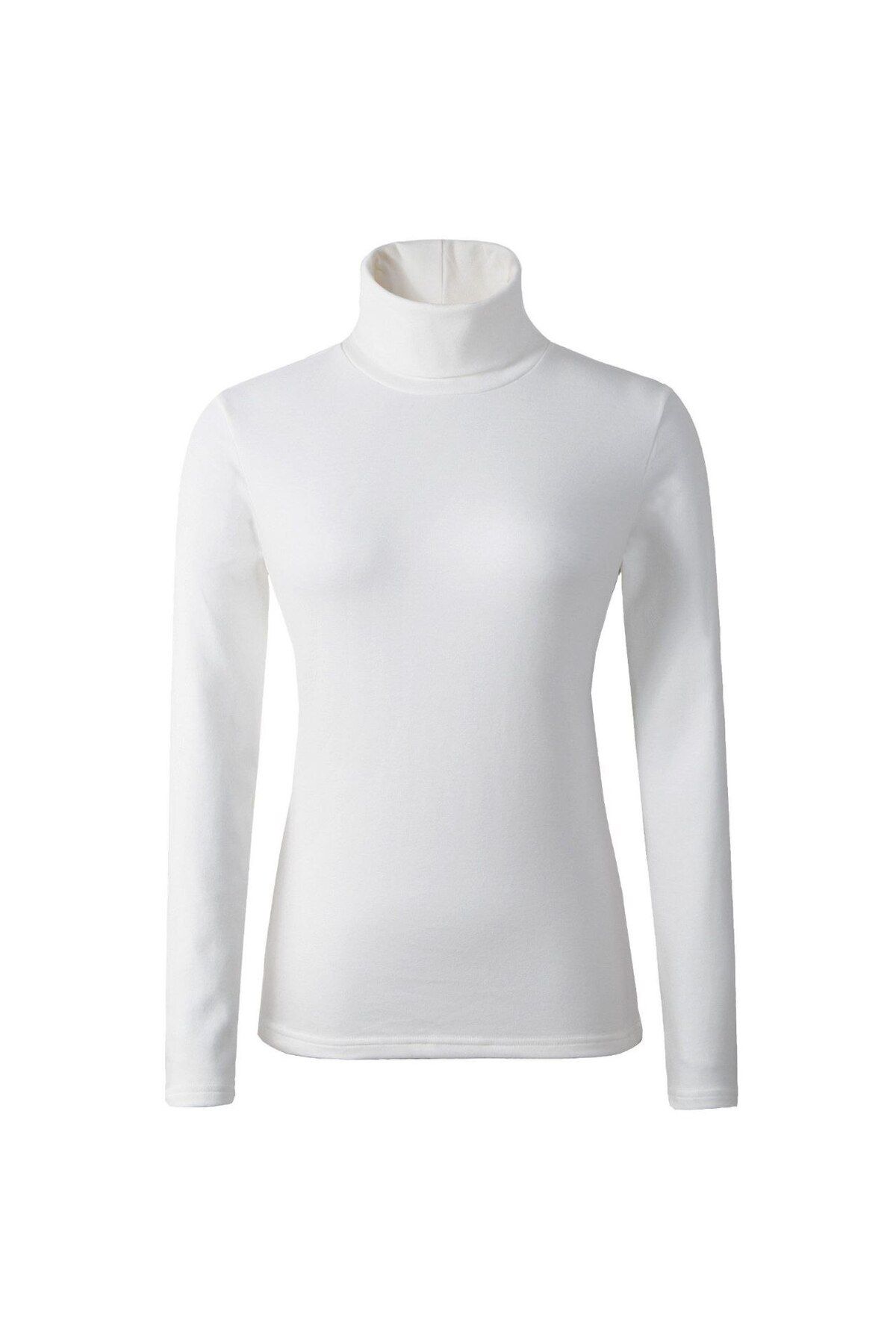 Serraa-Black and White Turtleneck Bodysuit - Long Sleeve, Throat Bodysuit 1