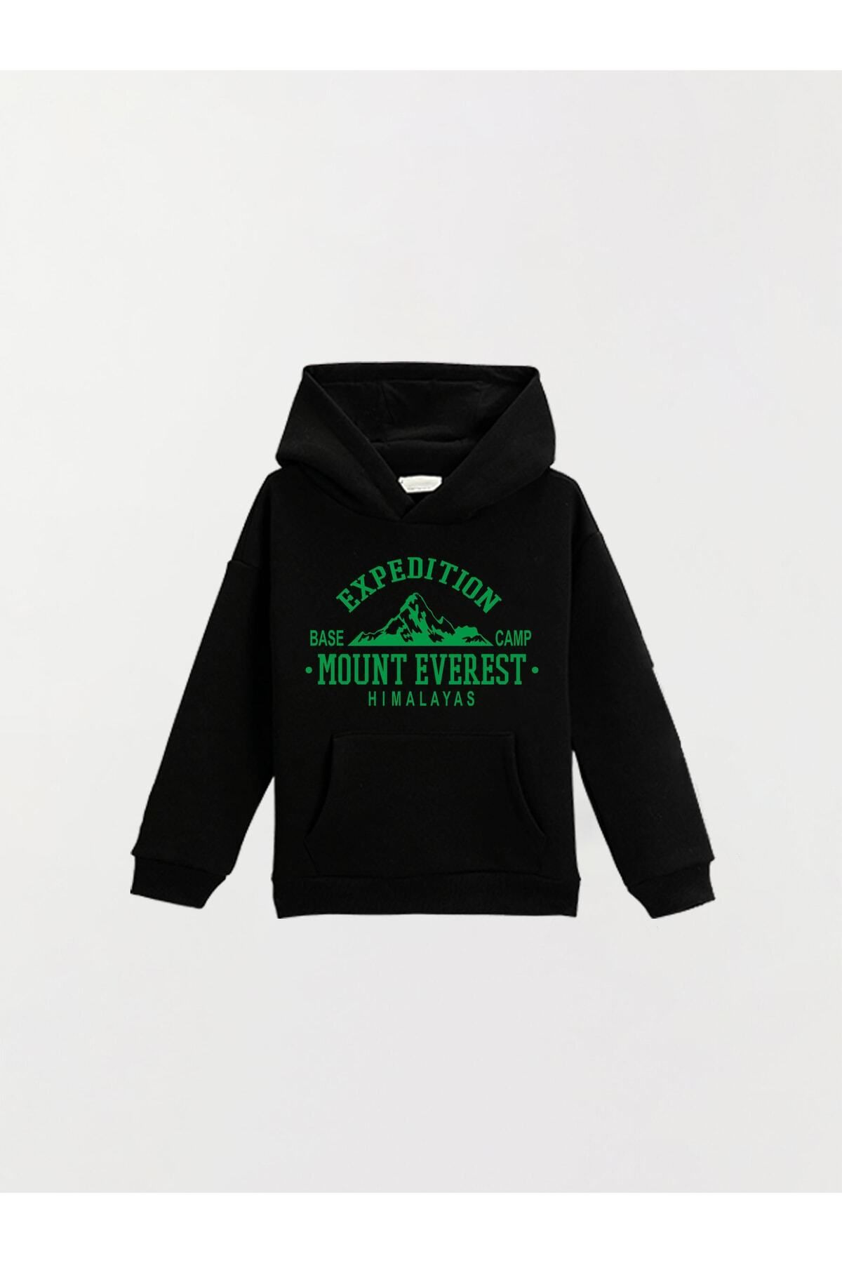 هودي أسود مطبوع