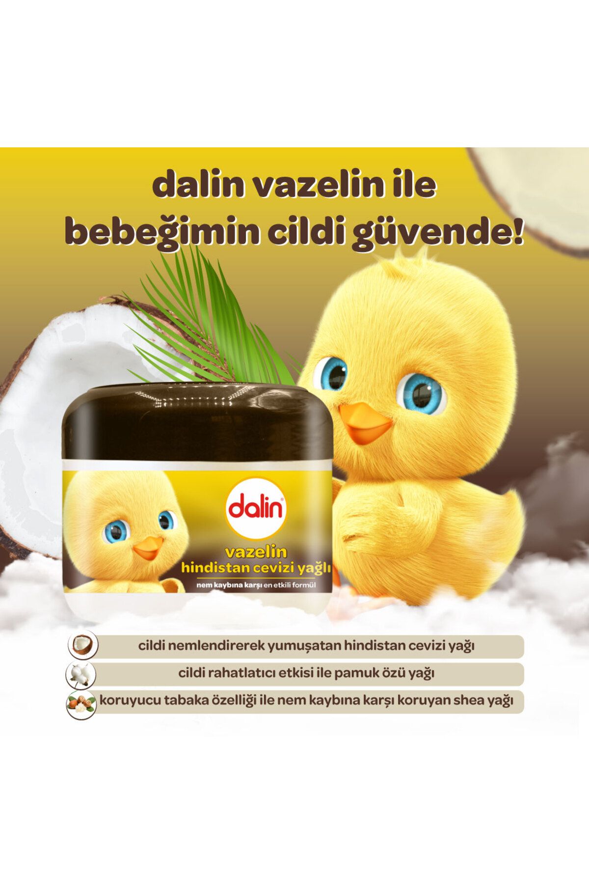 Dalin x 2 Adet Vazelin - Hindistan Cevizi Yağlı 100 ml