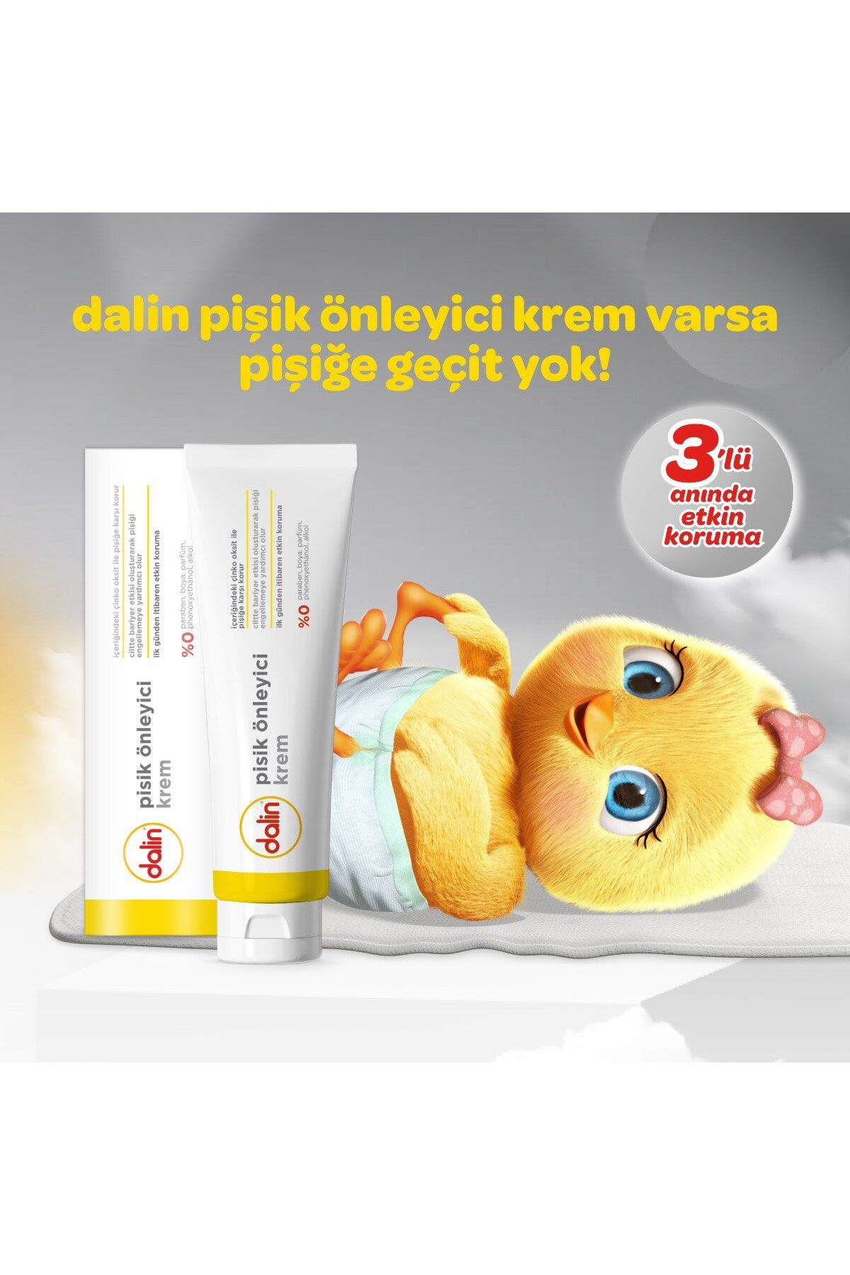 Dalin x 6 Adet Pişik Önleyici Krem 100 ml