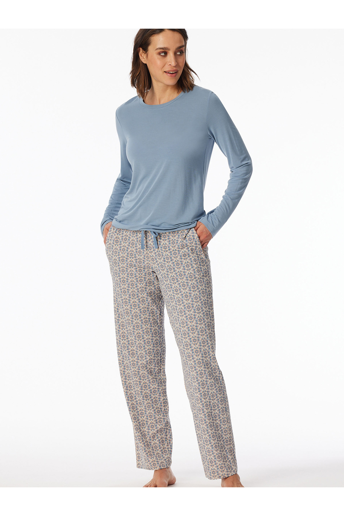 Schiesser-Pyjamahose Mix & Relax Schlaf-Hose Pyjama Schlafmode 1