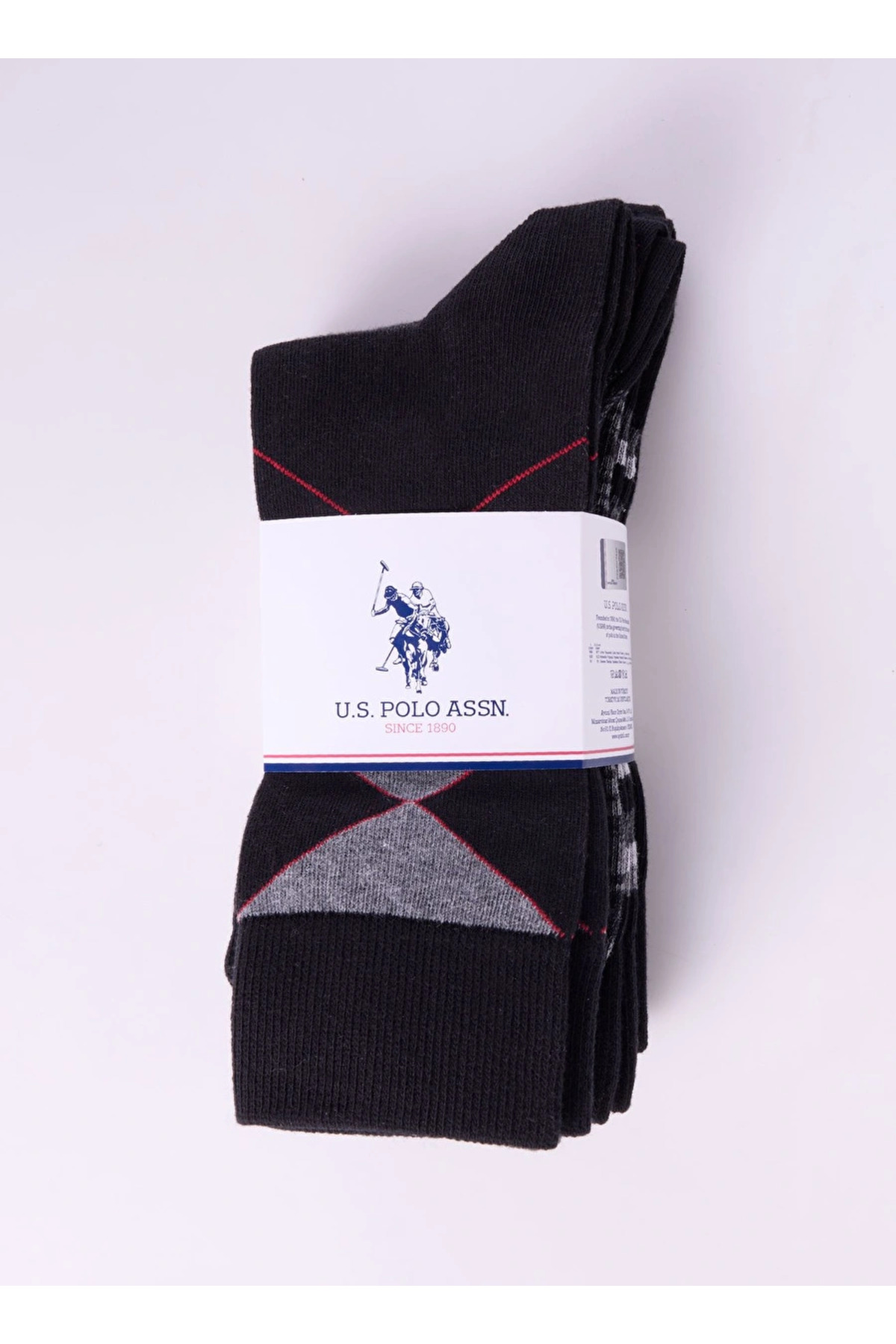 یو اس پولو جوراب 5 پک تناسب معمولی پولو اسن ایالات متحده (Özse Giyim)