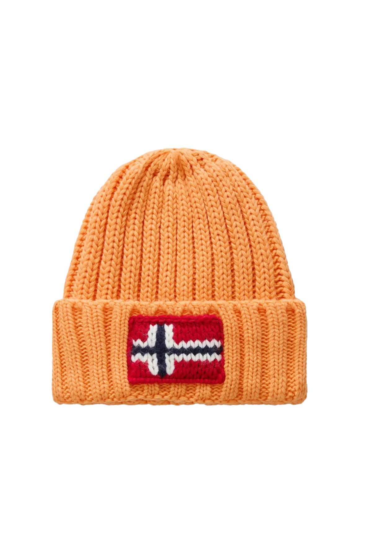 Napapijri-Napapijri F-Semiury orange winter cap for men 1