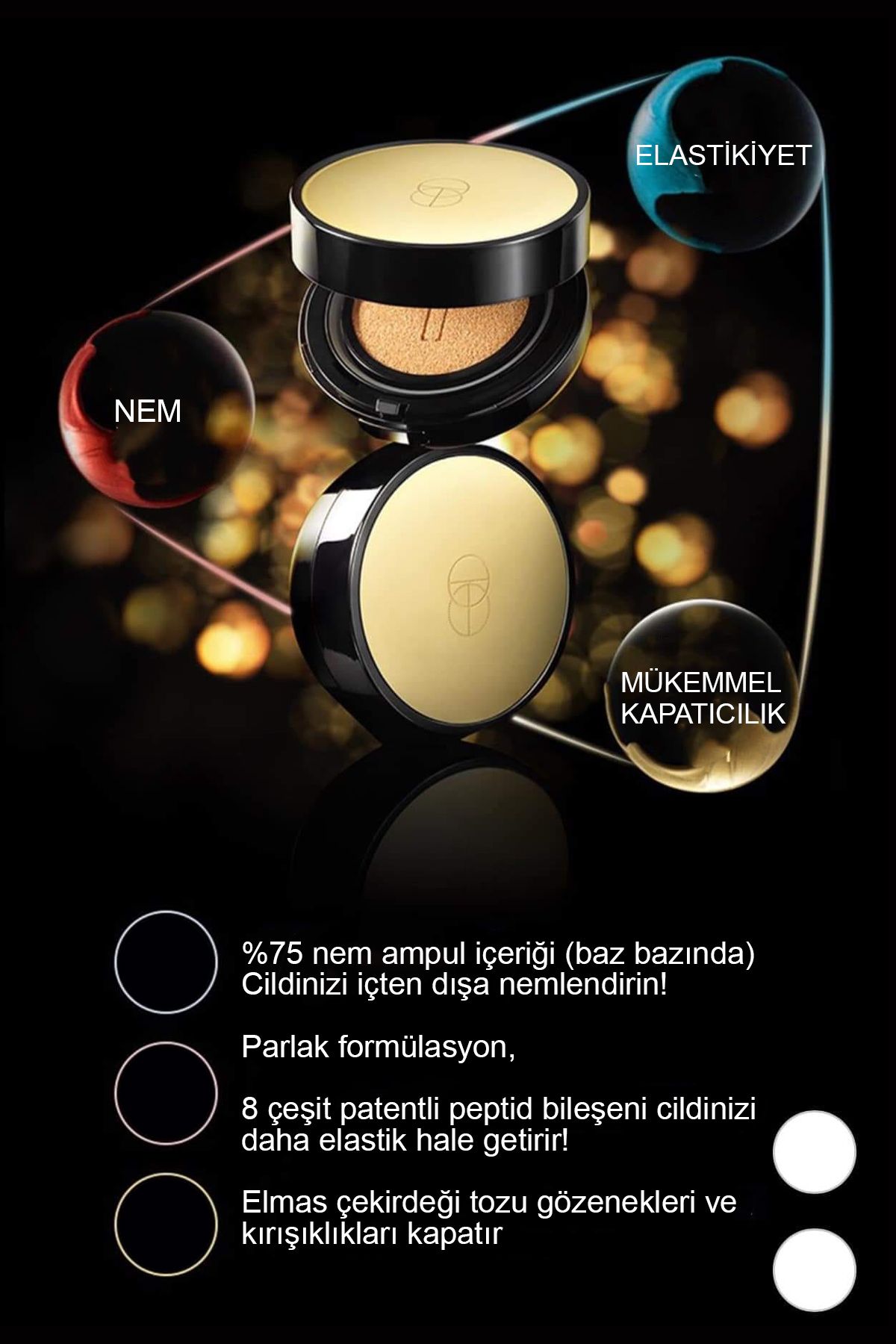 RİCOCELL-Twenty Four Hours Lasting Cushion Foundation Compatible with All Boxes (Replacement Apparatus) 4