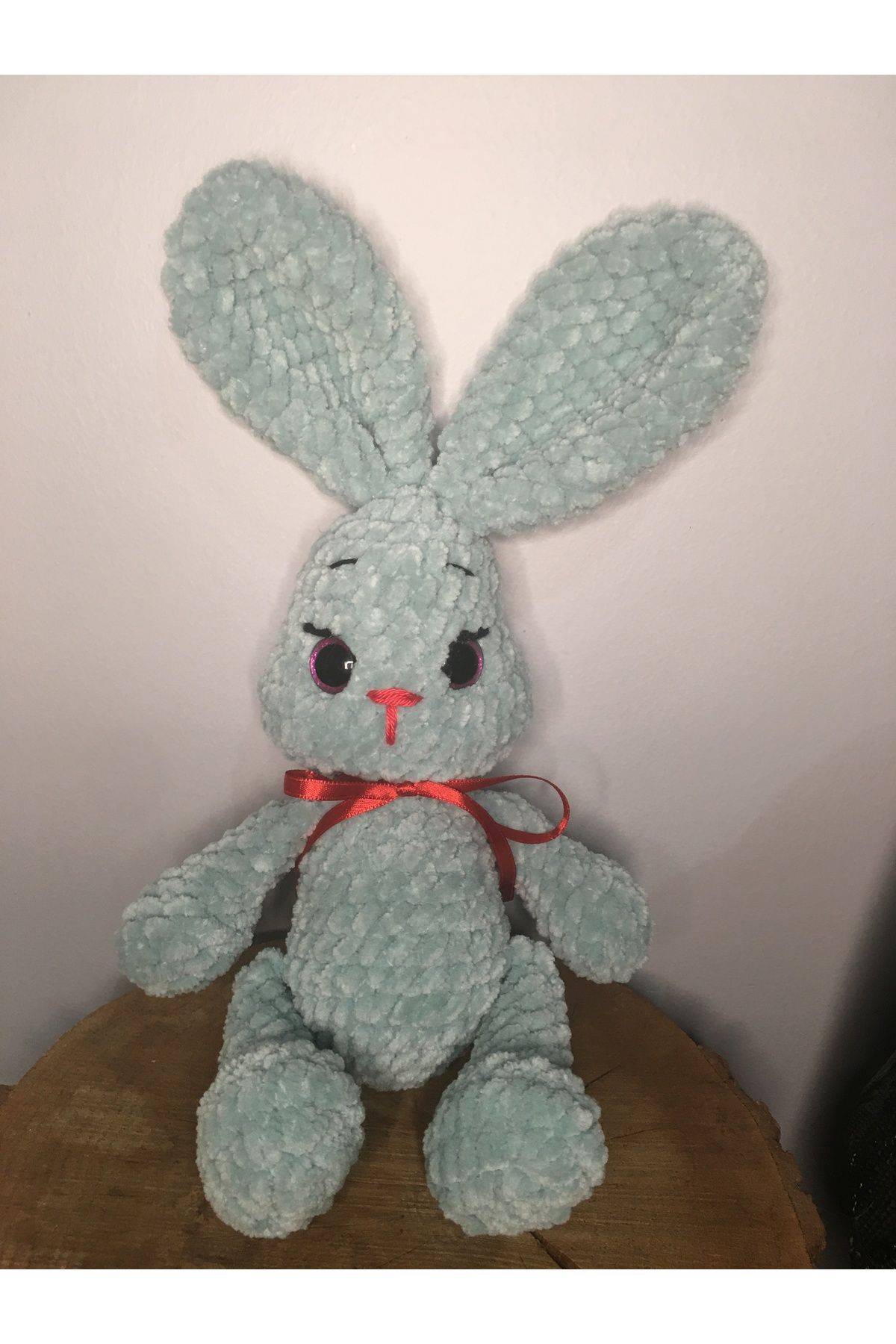 AROHA butik amigurumi mini kadife ip tavşan1