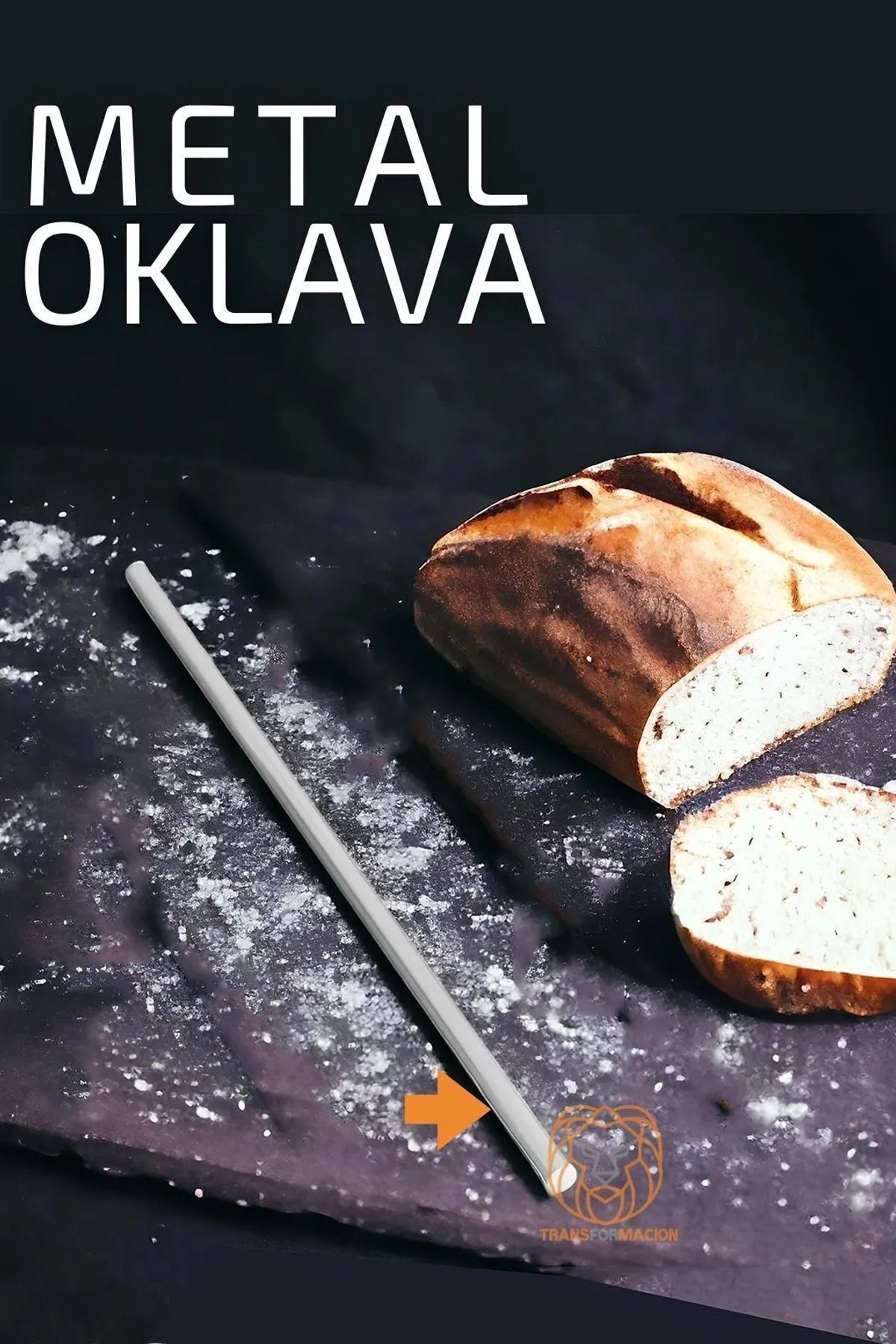 LaGabya 2 Adet Paslanmaz Çelik Oklava MasterChef Oklava Hamur Oklavası 80cm