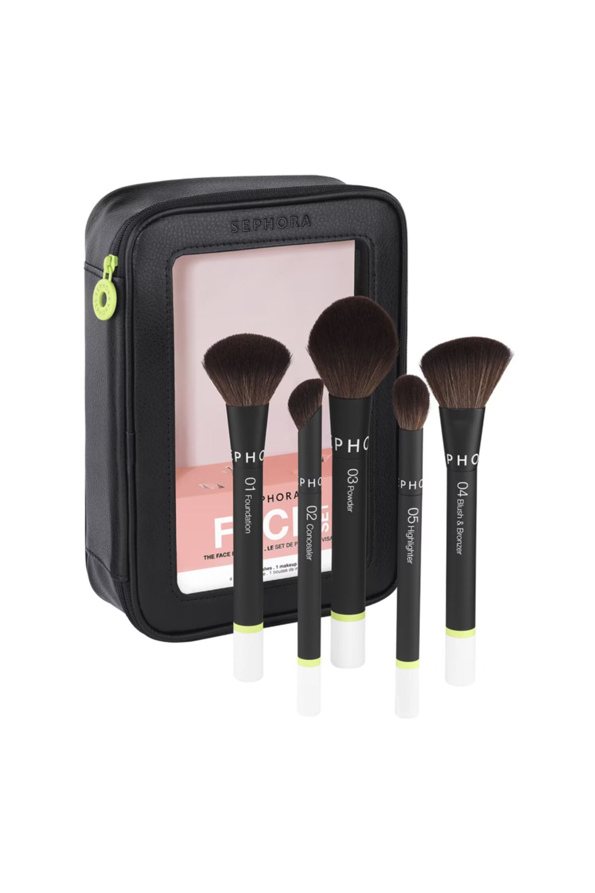 SEPHORA Face Brush Set - کاربرد بصری، نتیجه بی عیب و نقص