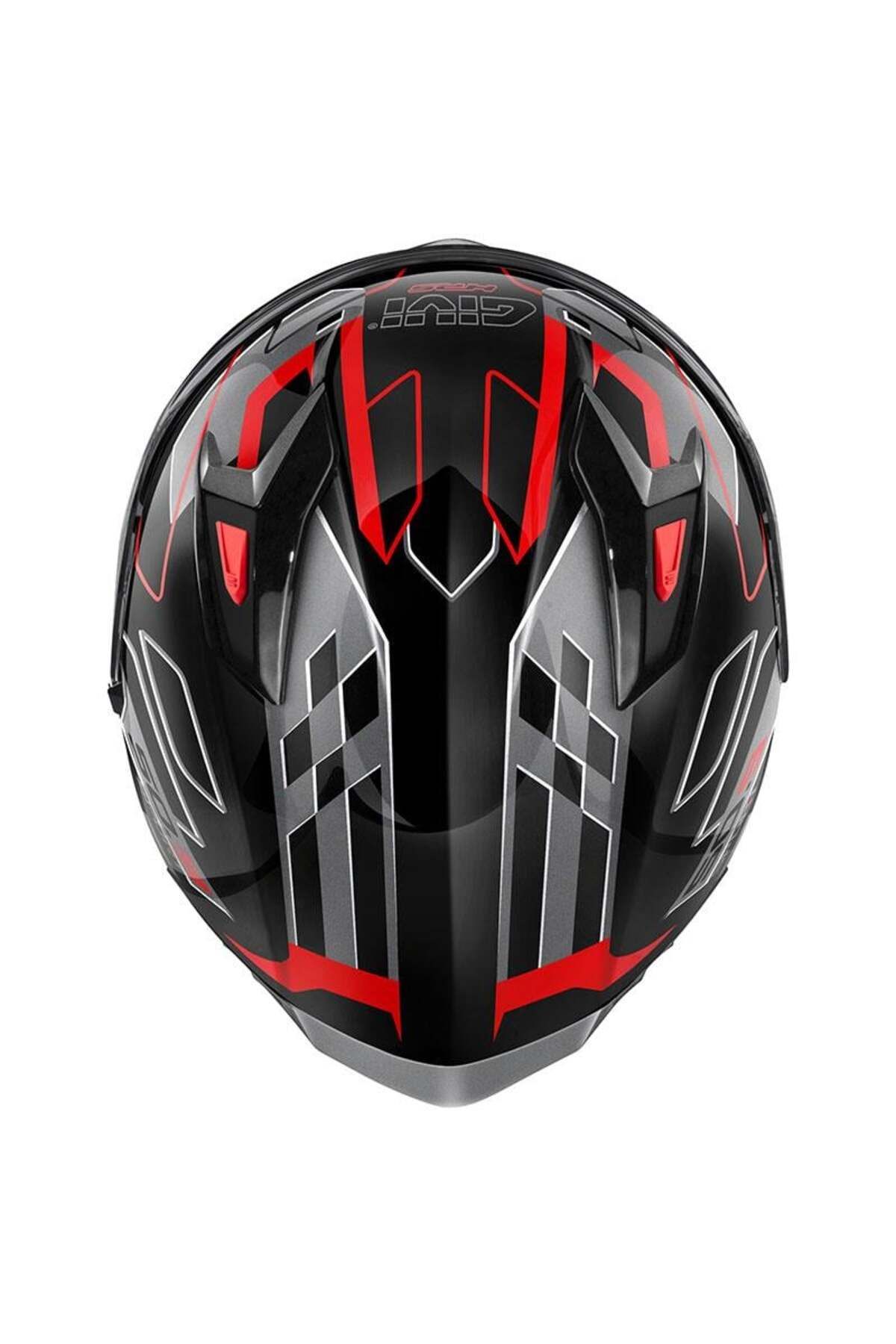 Givi-50.9 Assault Black-Titanium-Red Helmet 4