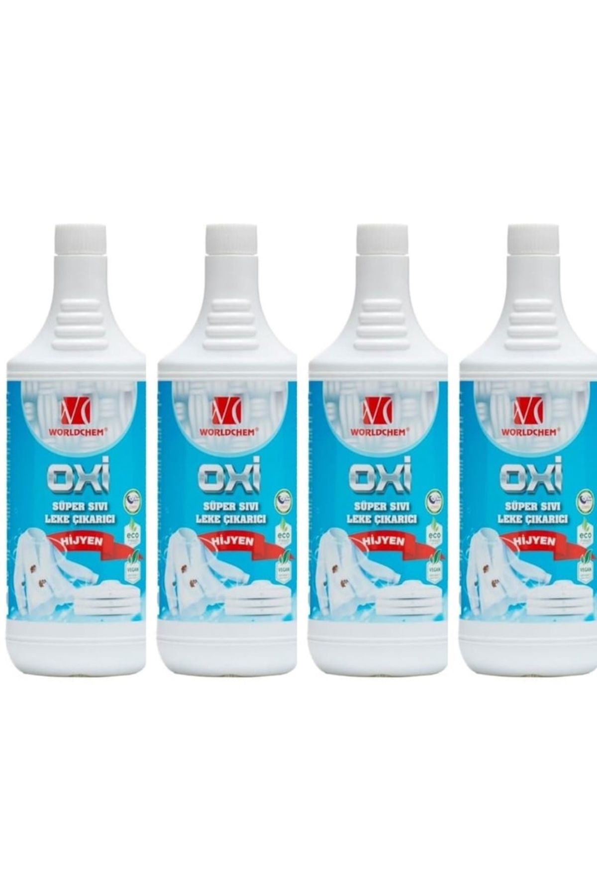 Worldchem Sıvı Oksi Leke Çıkarıcı 1000ml * 4Lü Set Gimdes sertifikalı